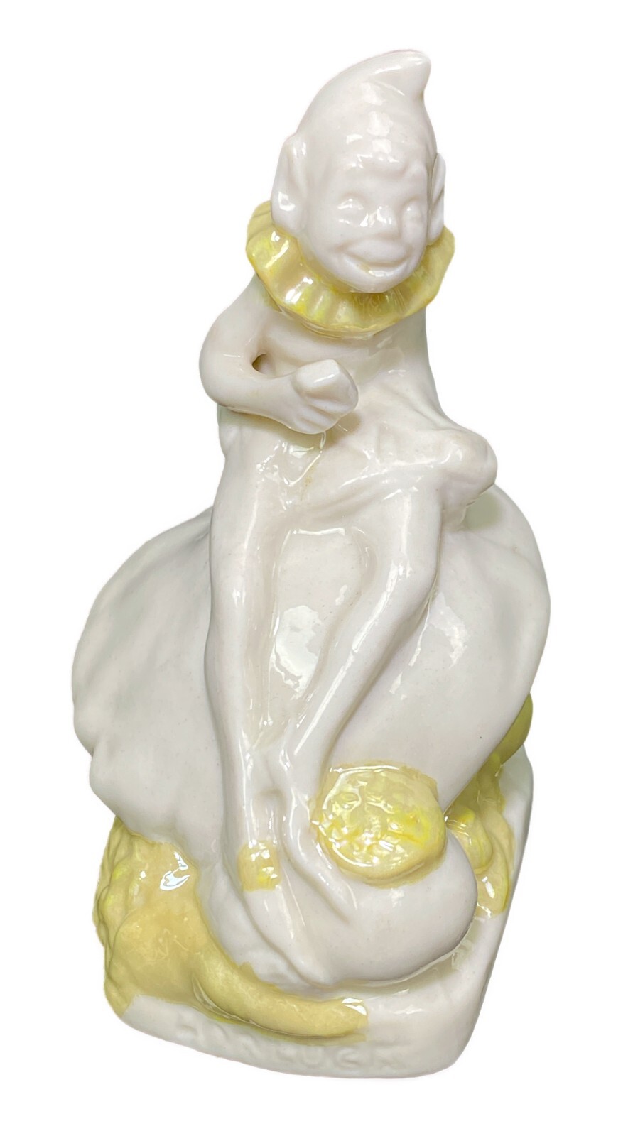 Belleek Irish Leprechaun Figurine Mushroom Elf Pixie Sprite Fay 6th Green Mark