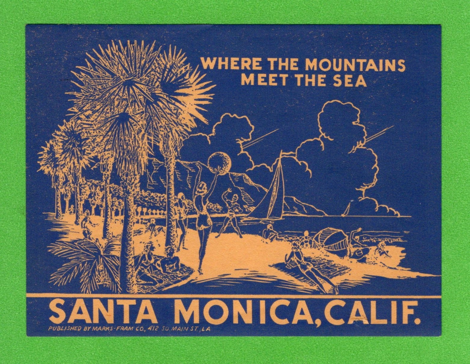VINTAGE ORIGINAL 1935 SOUVENIR 
