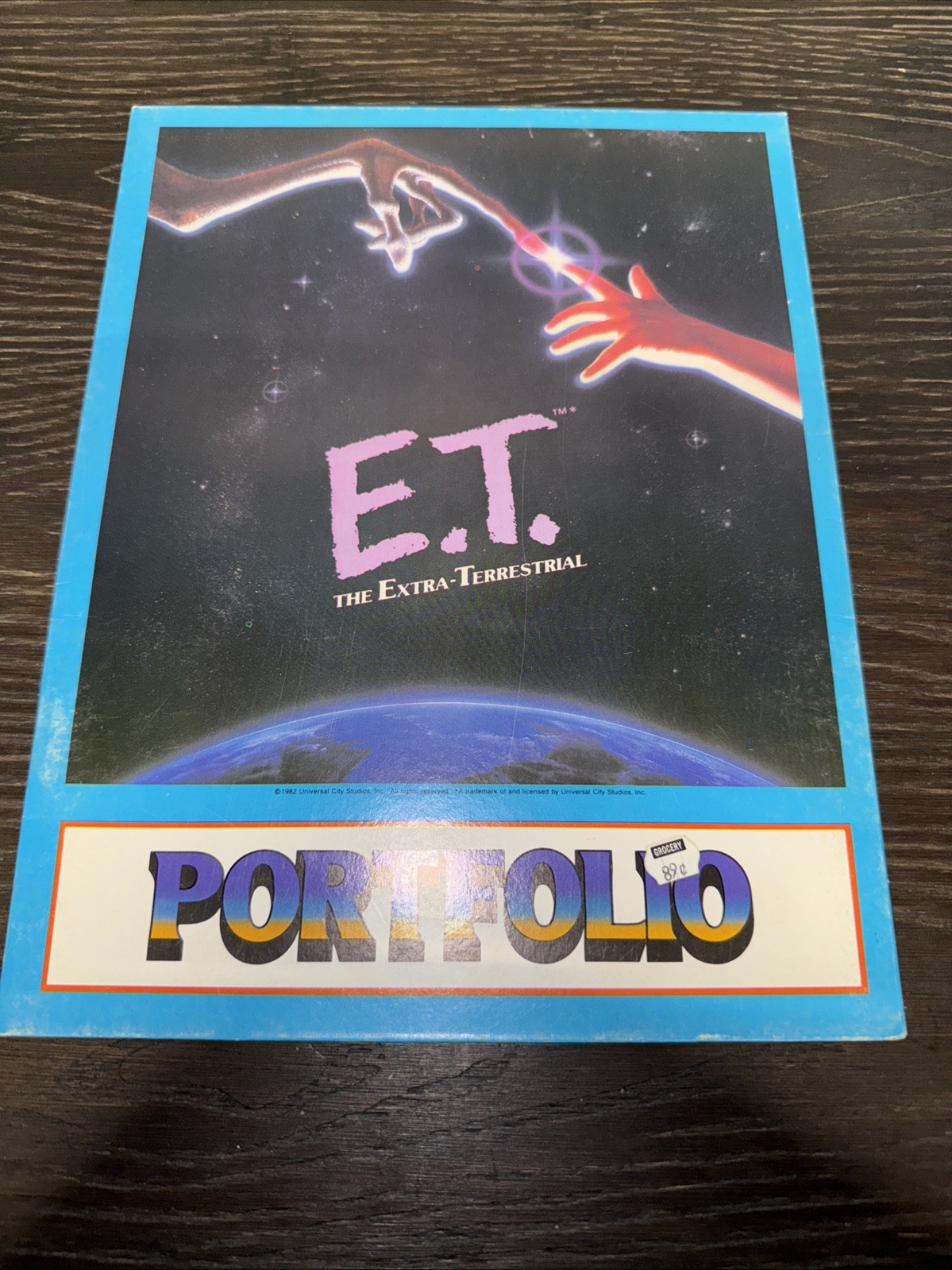E.T.  Extra Terrestrial NOS School Folder 1984 Vintage 80s