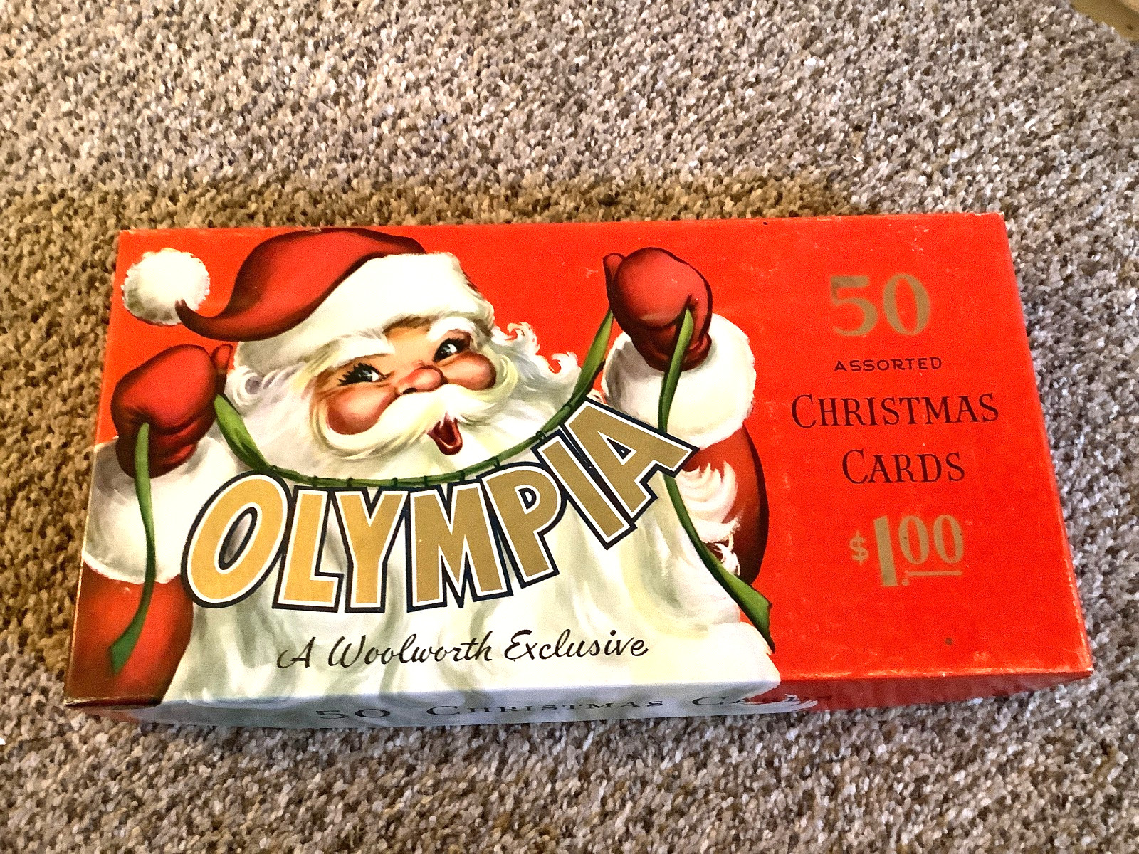 Vtg Hawthorne Sommerfield Christmas Cards Box 29 Unused w/envelopes