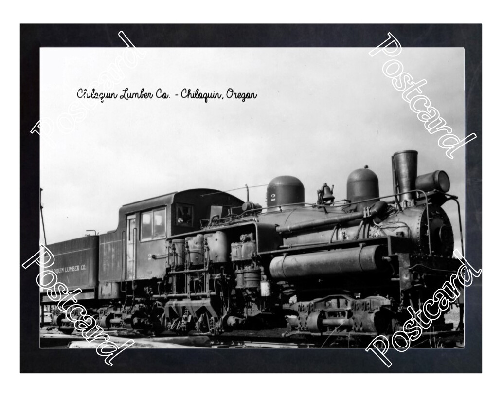 Historic Chiloquin Lumber Co. - Chiloquin, Oregon Train Postcard 2 Historic Chiloquin Lumber Co. - Chiloquin, Oregon Train Postcard 2