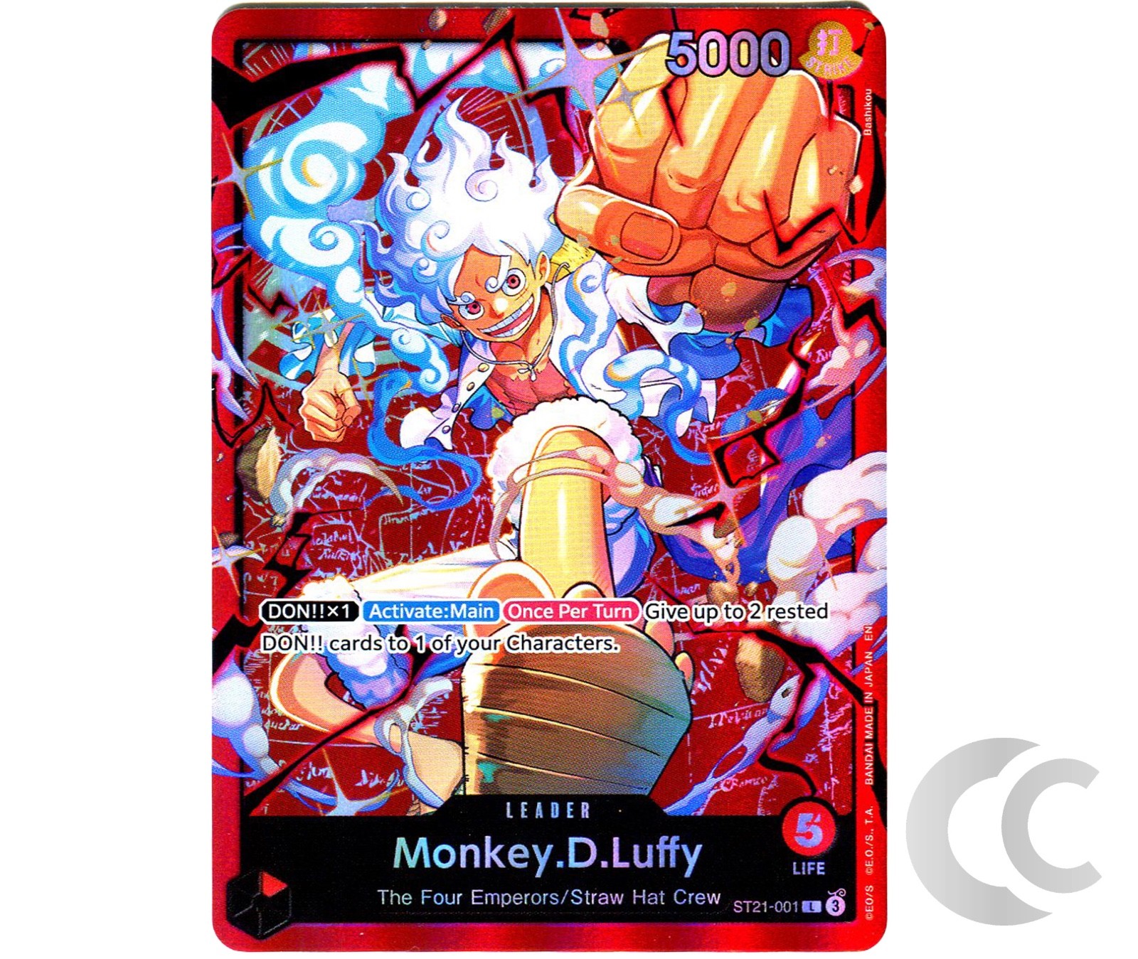 Monkey.D.Luffy ST13-003 Leader Holo ONE PIECE Card Game English NM