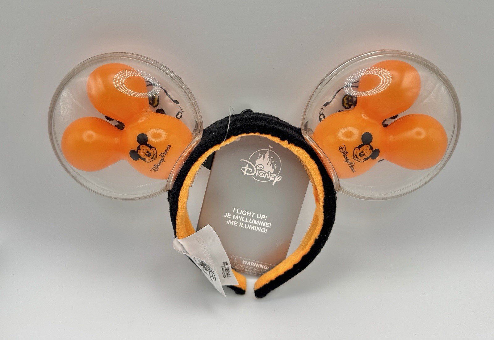 2021 Disney Parks Mickey Halloween Light Up Balloons Ears Headband NWT 2021 Disney Parks Mickey Halloween Light Up Balloons Ears Headband NWT