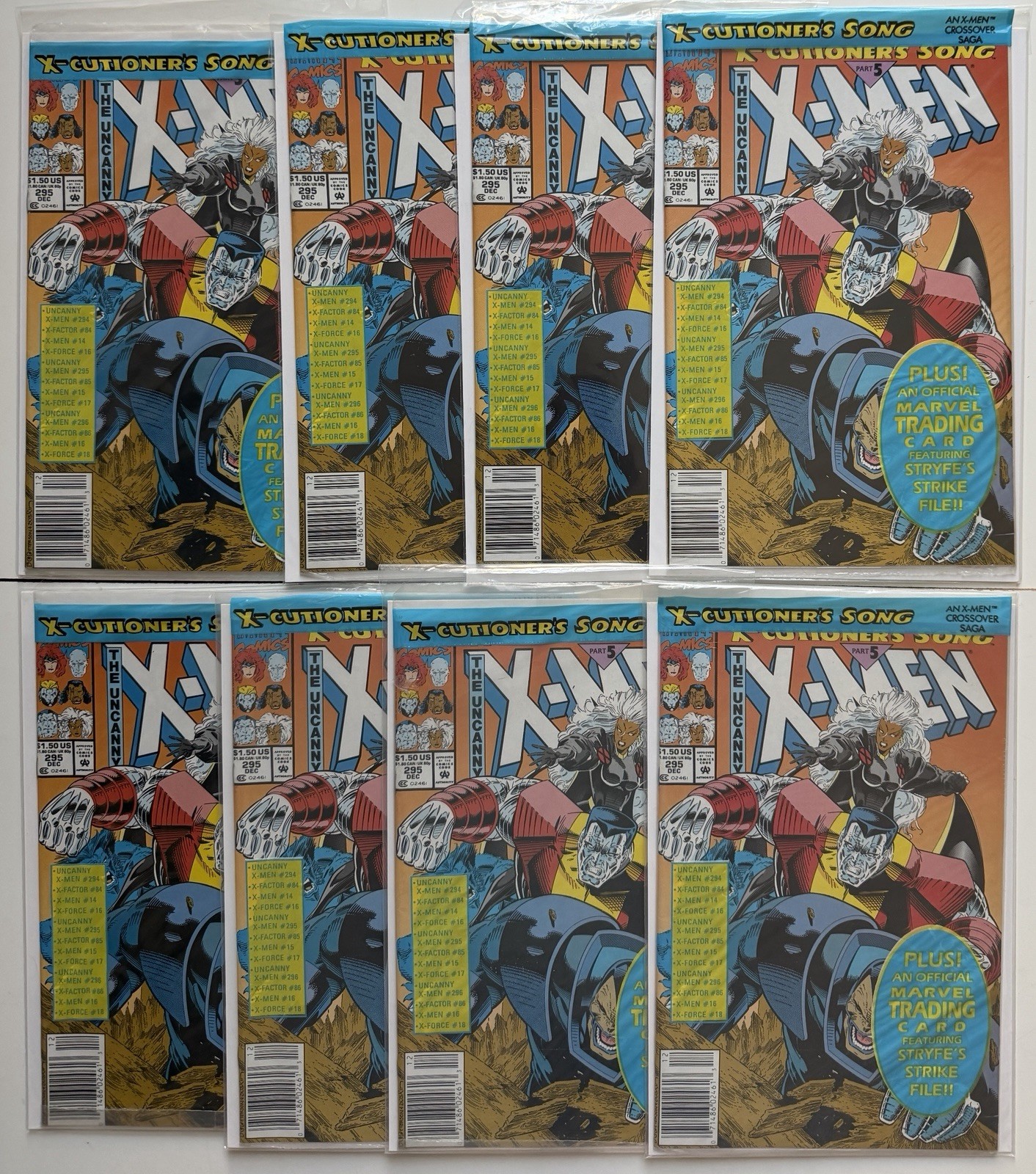 Uncanny X-Men #295 Newsstand Variant SEALED NM 8x Lot 1993