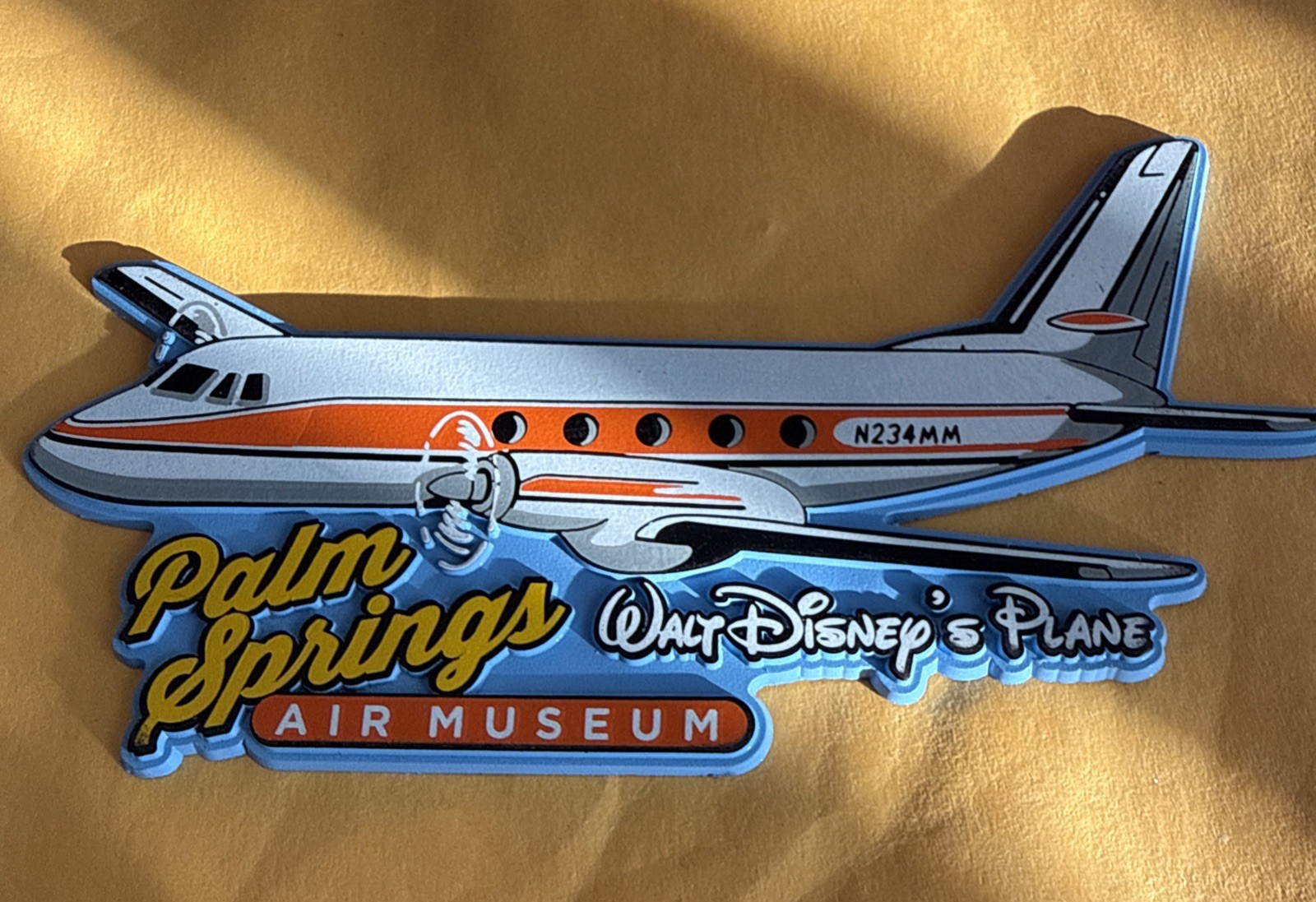Palm Springs Air Museum Walt Disney’s Plane Magnet New HTF
