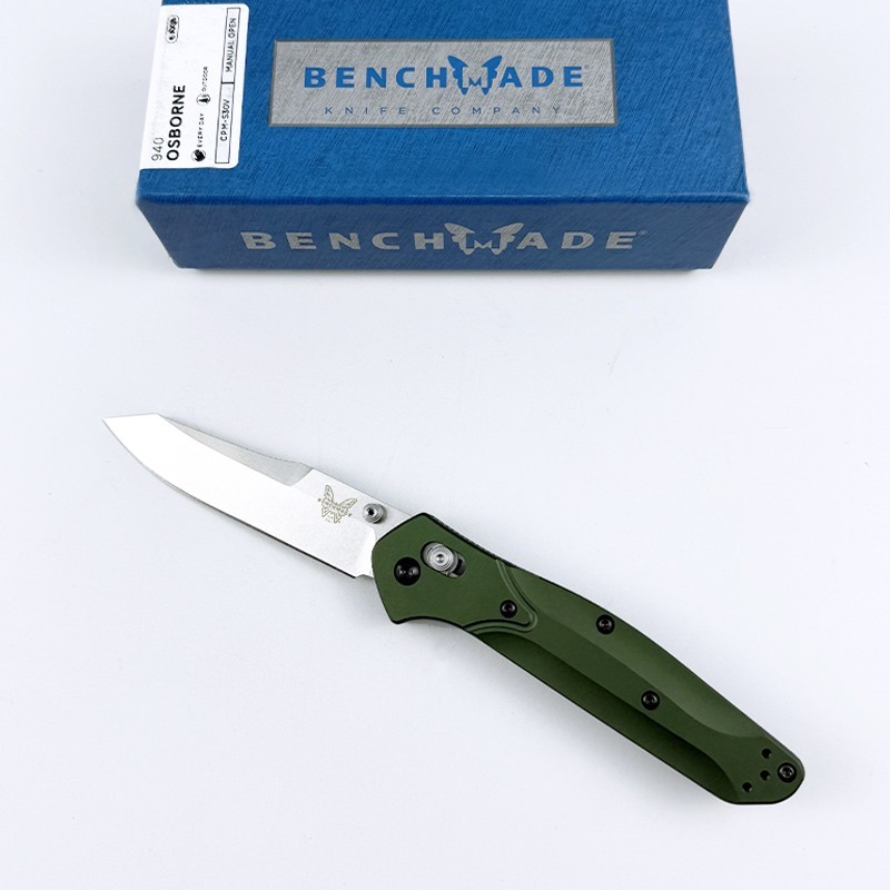 Benchmade 940 OSBORNE GREEN STAINLESSS STEEL CPM-S30V Plain FOLDING KNIFE Benchmade 940 OSBORNE GREEN STAINLESSS STEEL CPM-S30V Plain FOLDING KNIFE