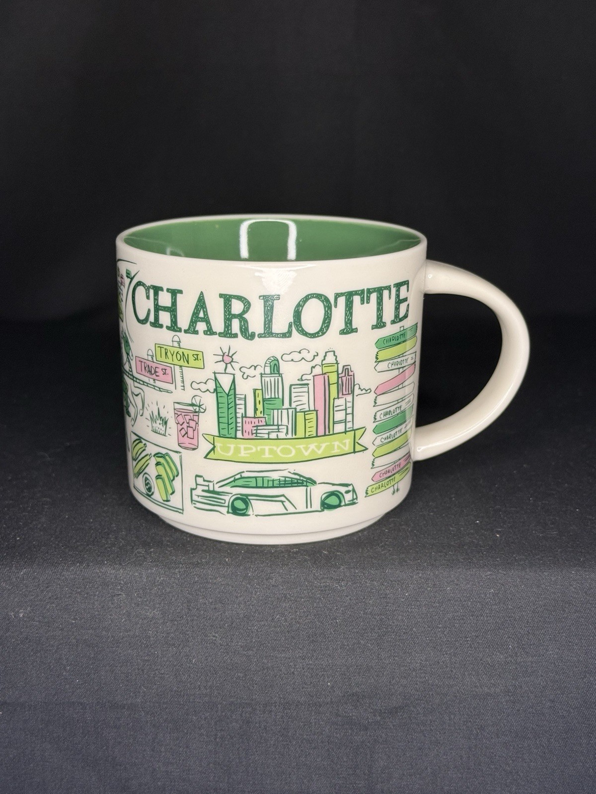 Starbucks Charlotte Been There Series Collection 14oz Coffee Tea Mug Cup