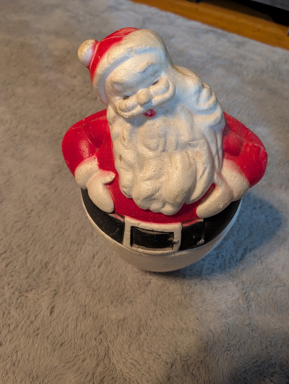 Vintage 1960s Gotham Industries Styrofoam Santa Claus Ice Bucket Christmas MCM