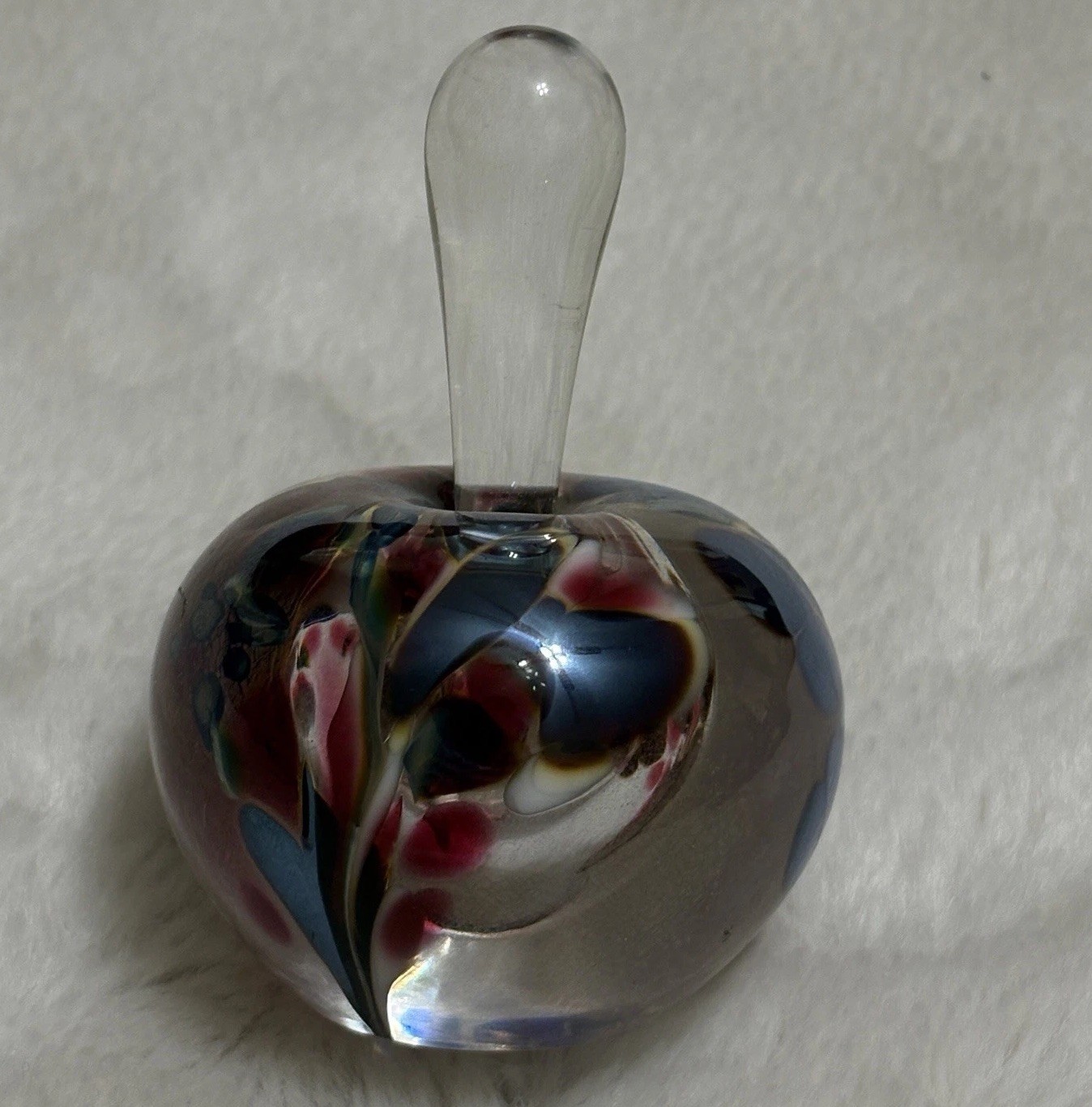 Maytum Studio Vintage Art Glass Perfume Bottle 1993 Numbered 318LB Made by RIZK Maytum Studio Vintage Art Glass Perfume Bottle 1993 Numbered 318LB Made by RIZK