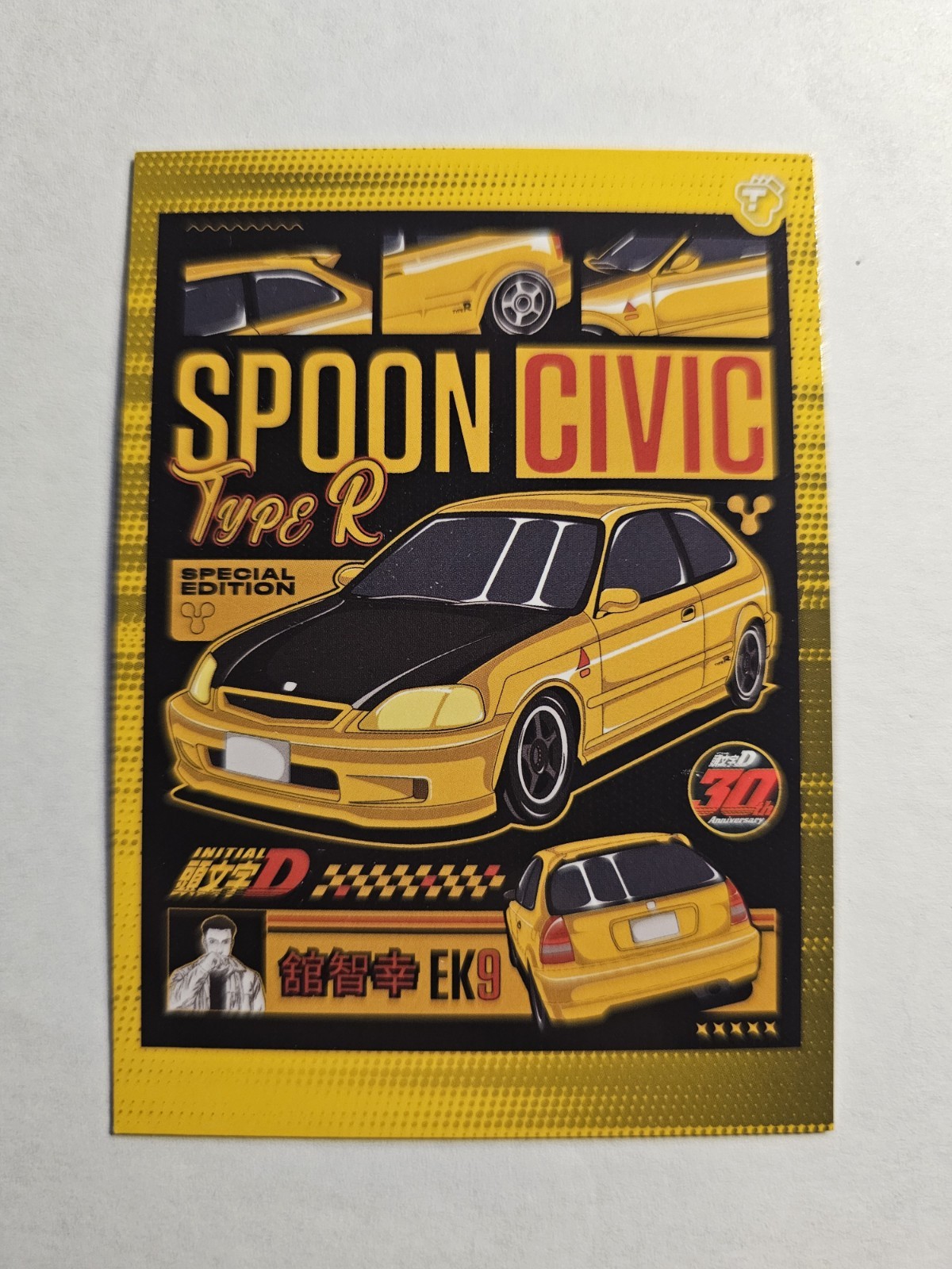 tarmac cards initial d 30th anniversary H01-16 Tomoyuki Tachi Spoon Civic Ek9