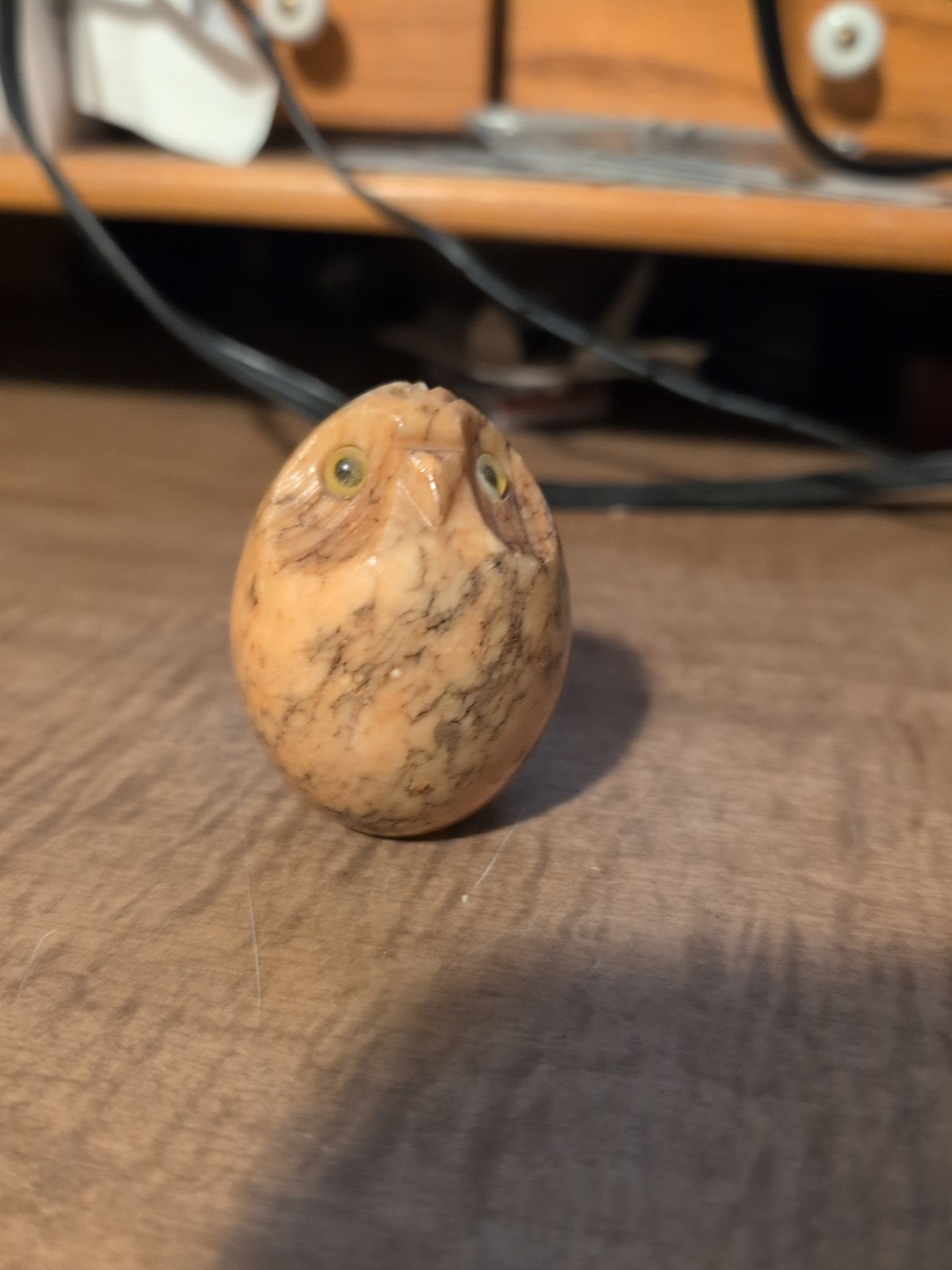 stone owl figurine
