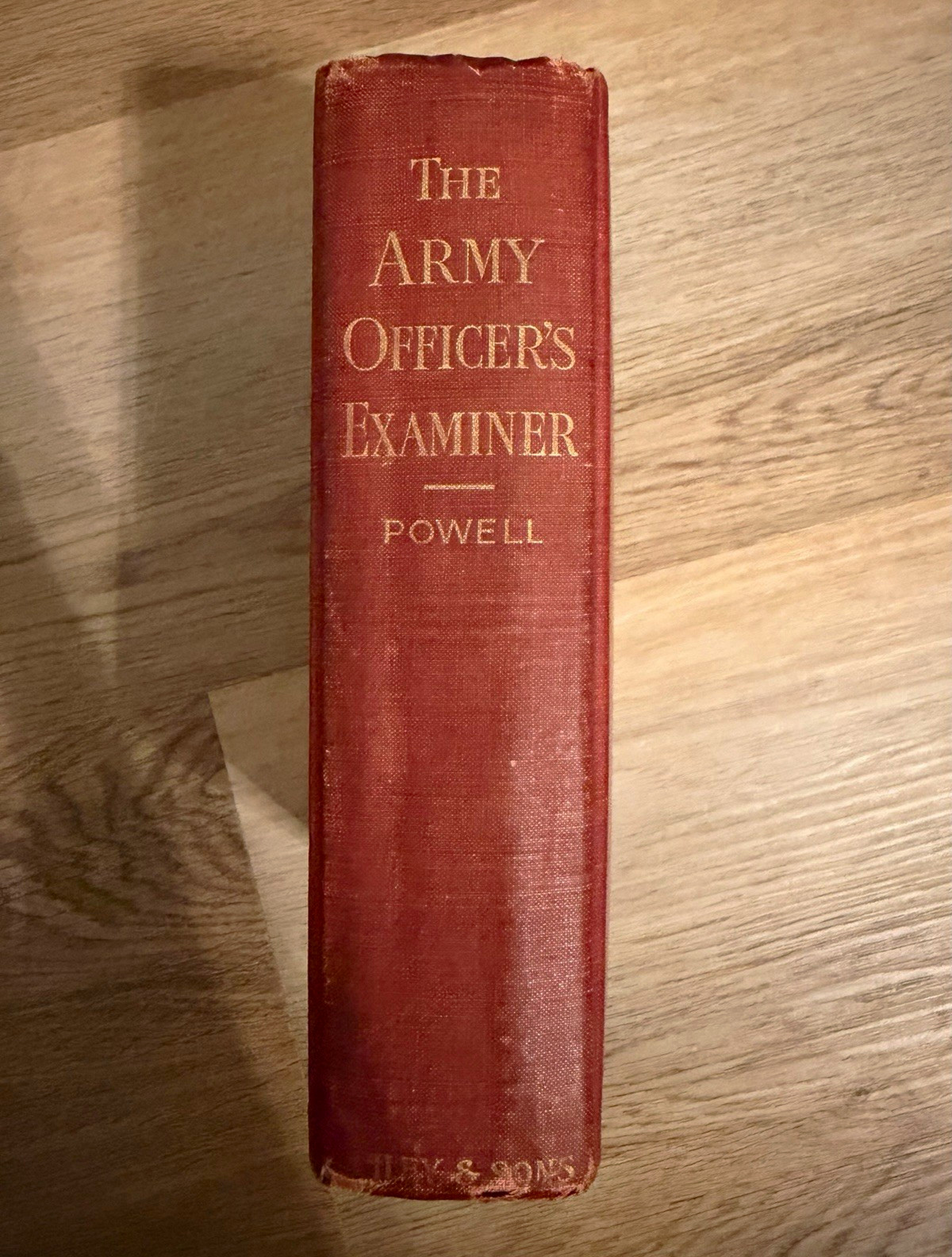 1901 Army Officer's Examiner Antique Book INSCRIBED WWI Coast Artillery Captain