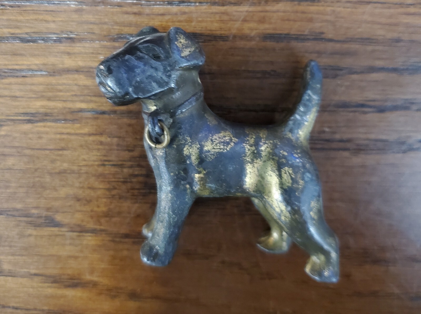 Vinatge Solid Terrier Dog Figure 2.25