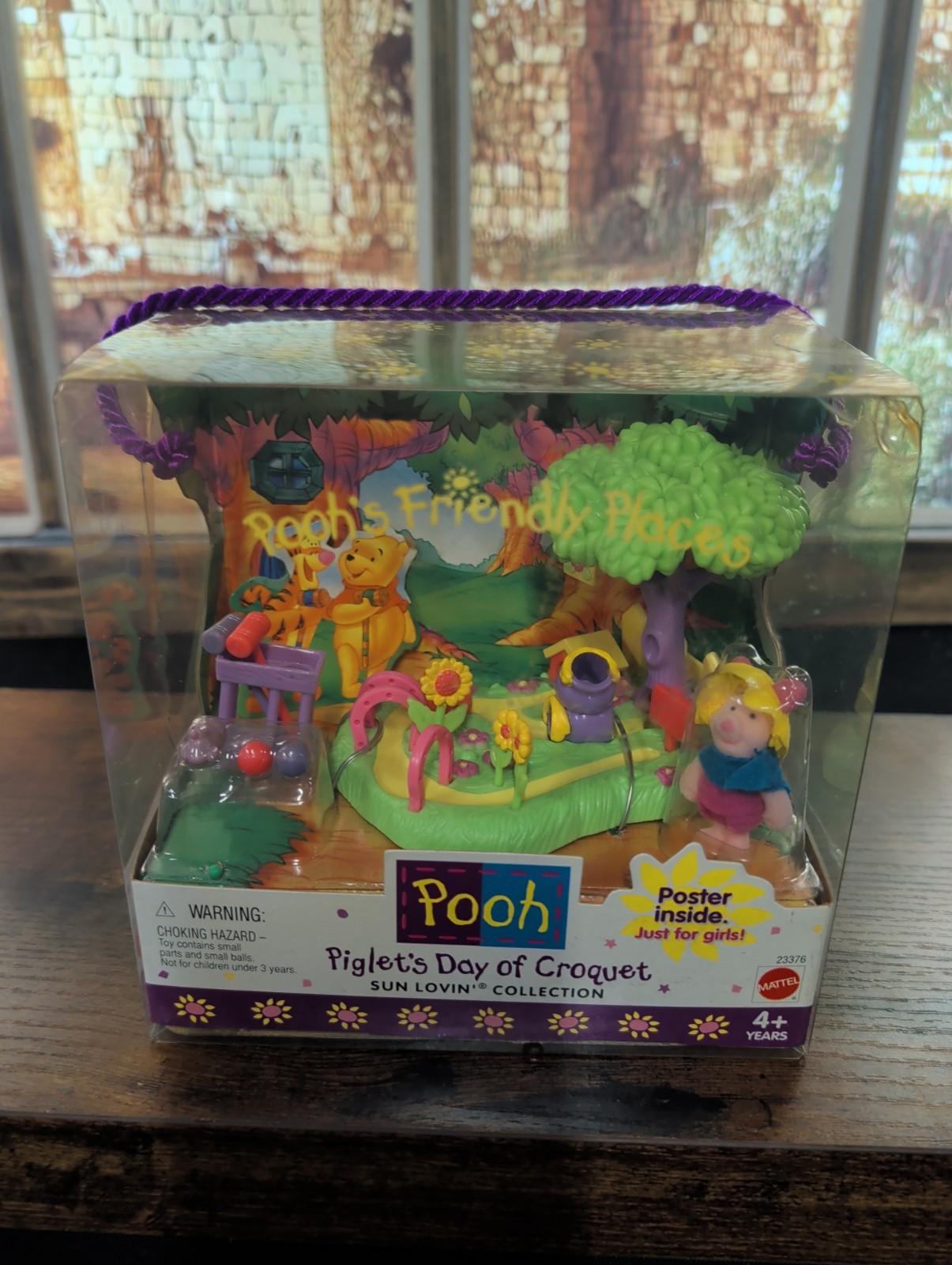 1999 Mattel Winnie the Pooh Friendly Places Piglet Day of Croquet 23376 NIB