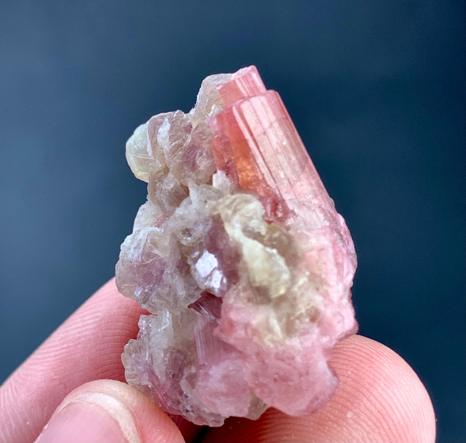 50 Carat Tourmaline Crystal  Specimen From Afghanistan