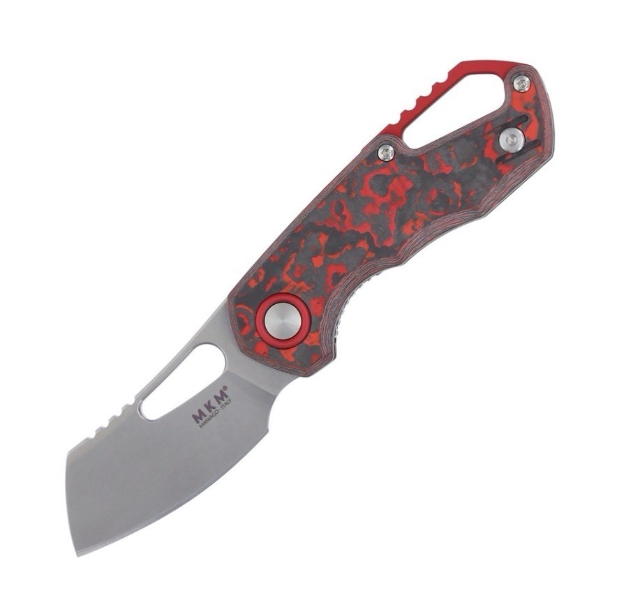 MKM SMKW Exclusive Isonzo - Lava Flow Fat Carbon CF - Stonewash Cleaver M390