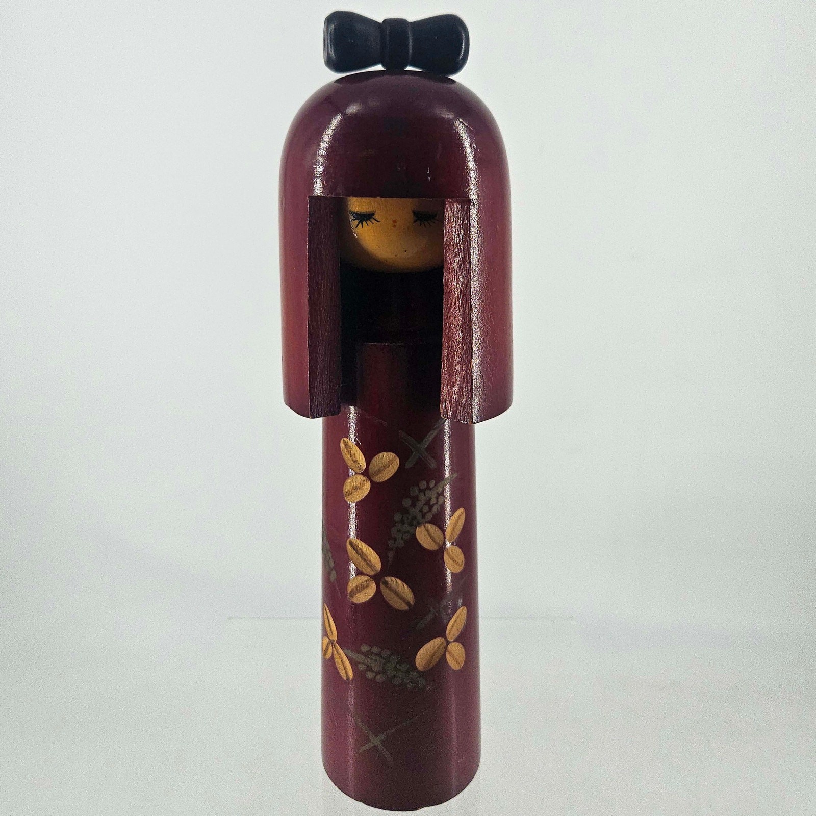 Vintage Japanese Miyashita Hajime Cretaive Wood Wooden hand painted KOKESHI Doll