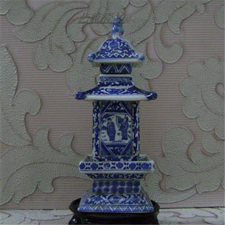 China Old Of Blue And White Porcelain pagoda