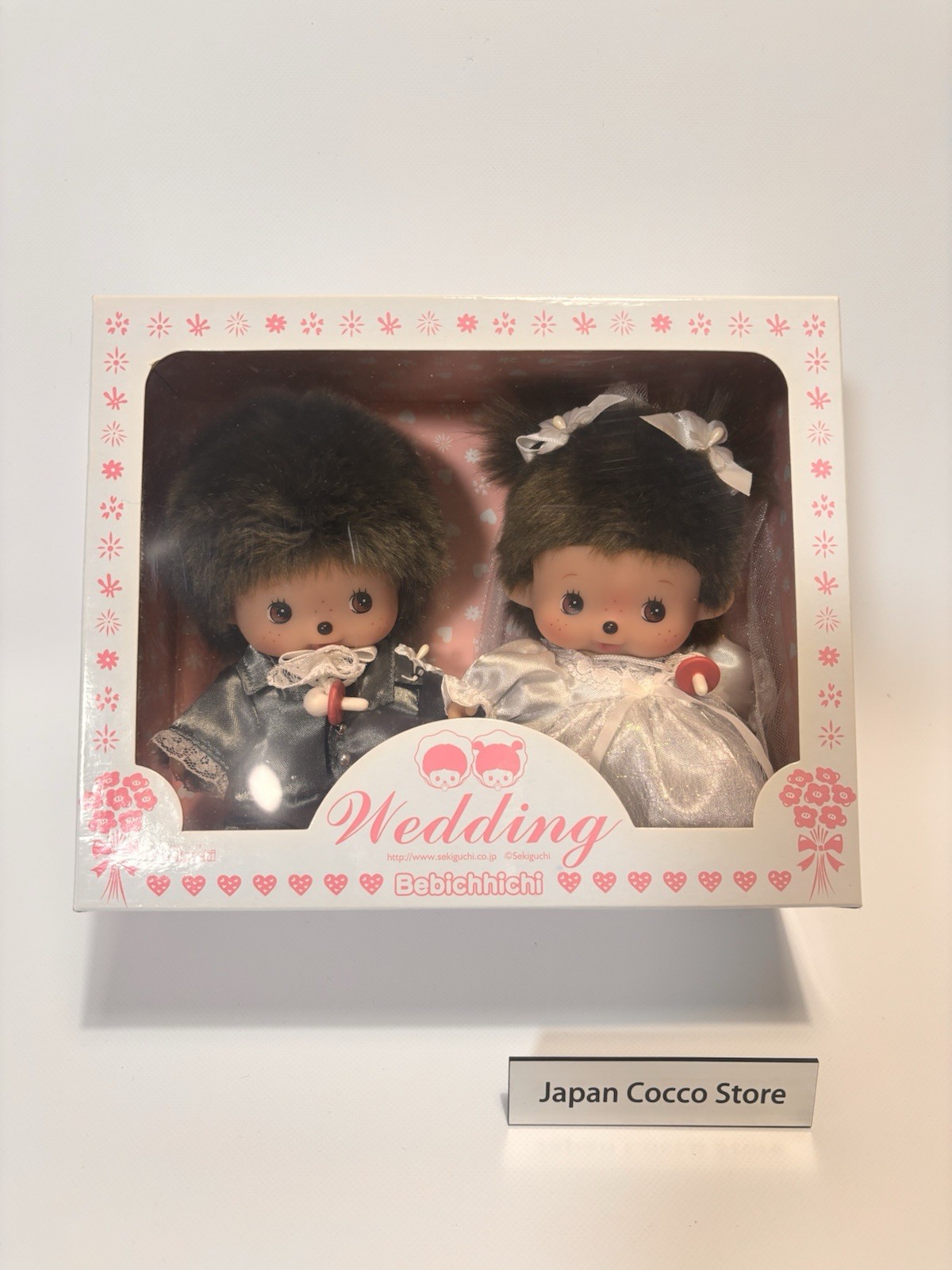 Monchhichi Bebichhichi Wedding Doll Set Plush Doll Sekiguchi  NEW