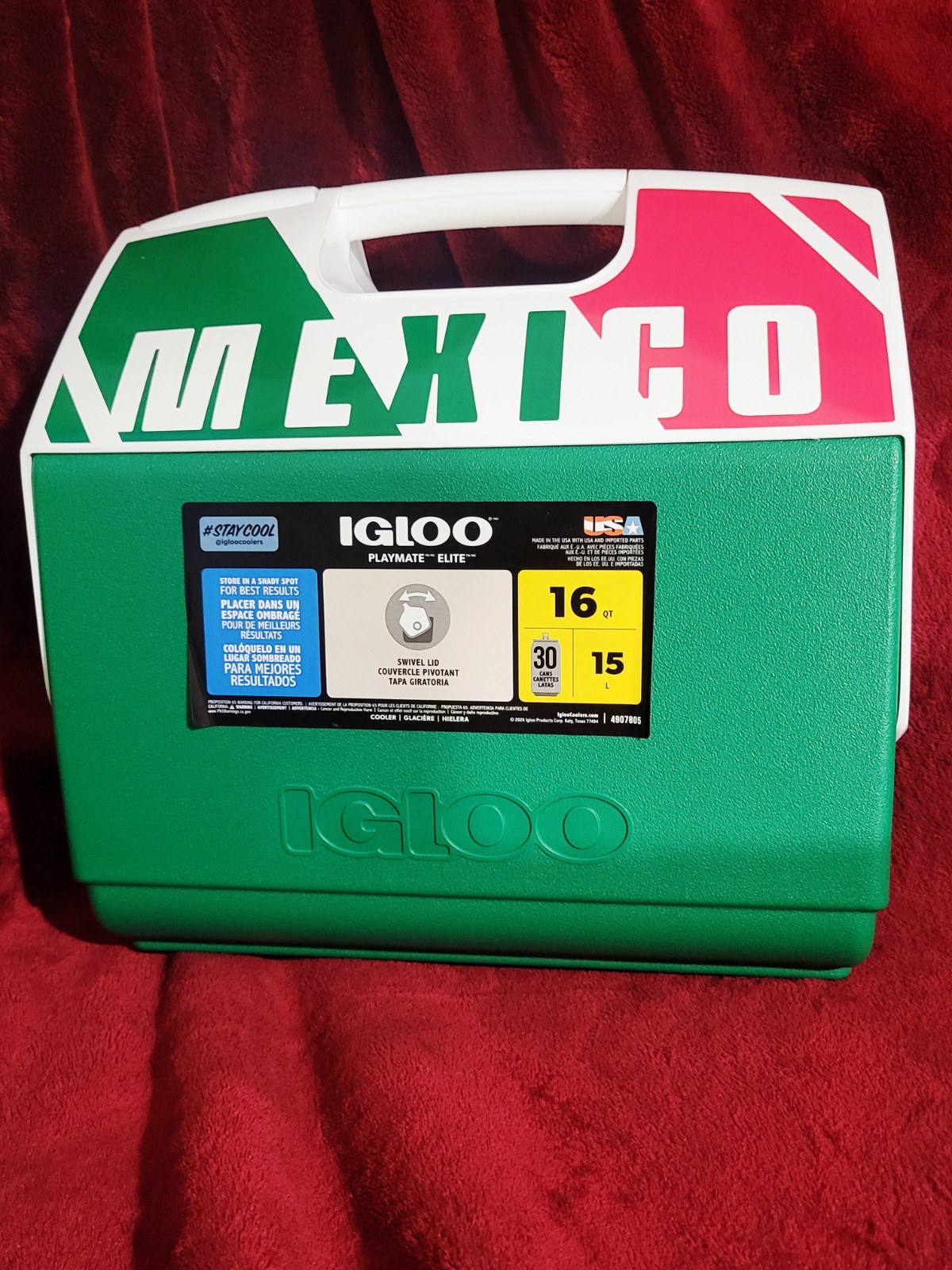 Igloo Playmate Elite 30 Cans Cooler MEXICO 🇲🇽 Viva MEXICO🔥Limited Edition NEW Igloo Playmate Elite 30 Cans Cooler MEXICO 🇲🇽 Viva MEXICO🔥Limited Edition NEW