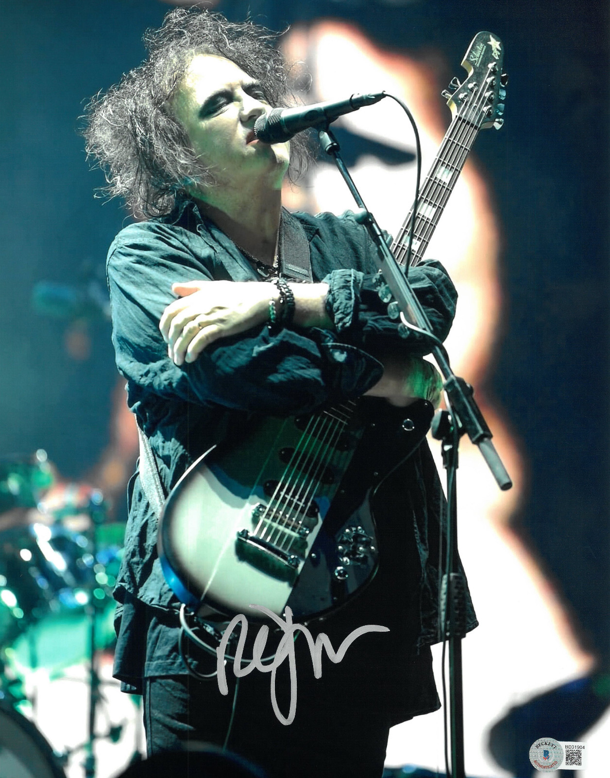 Robert Smith Signed Autograph The Cure 11x14 Photo BAS Beckett
