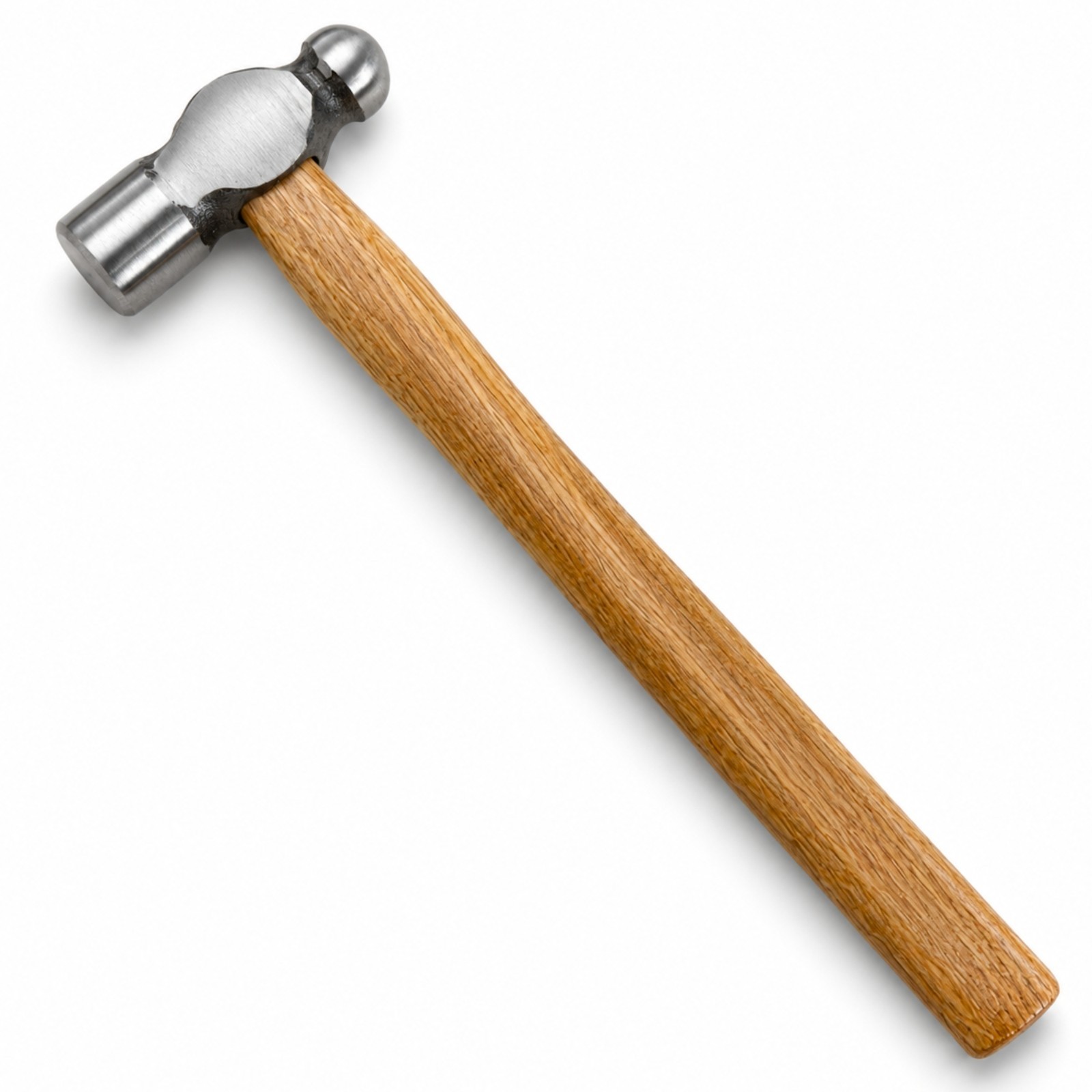 ToolTreaux 4oz Ball Peen Hammer with Hardwood Handle, Small Engineers Hammer