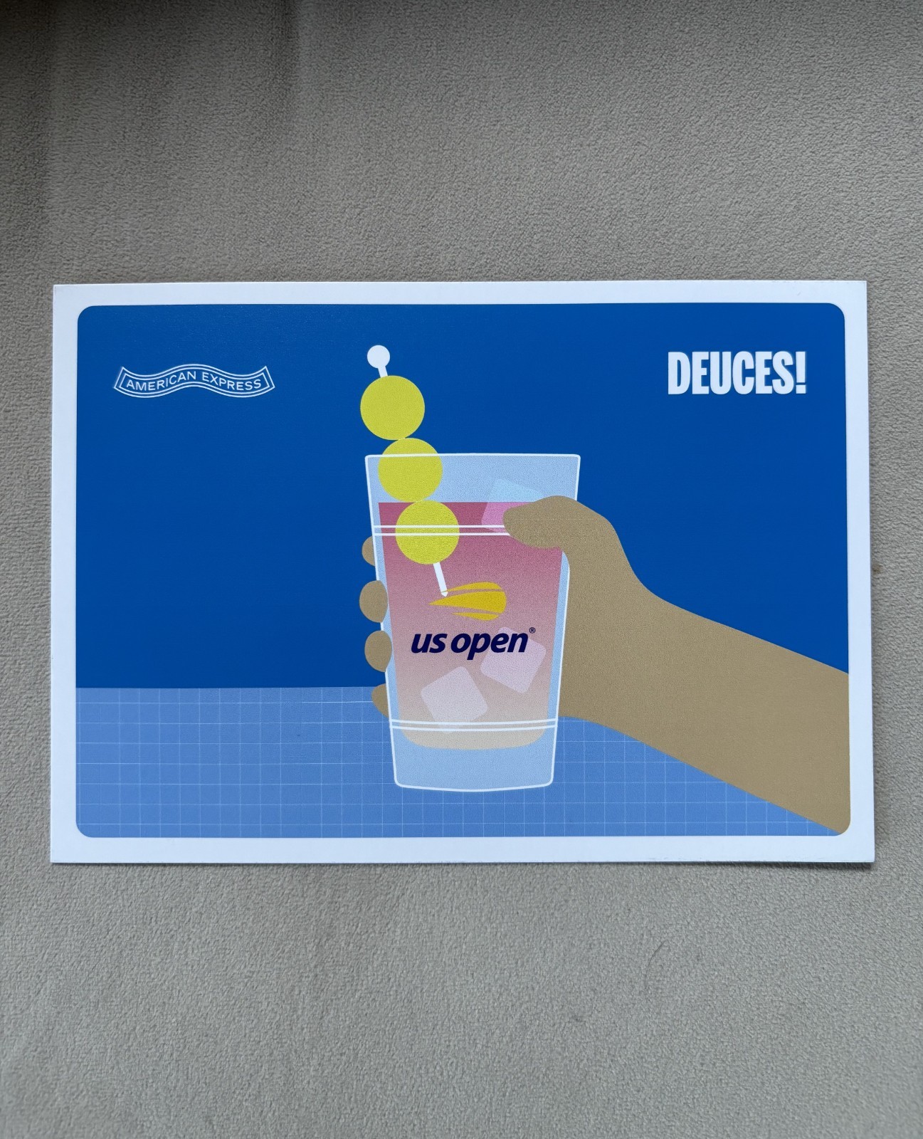 US Open 2026 Post Cards by American Express PICK YOU OWN design