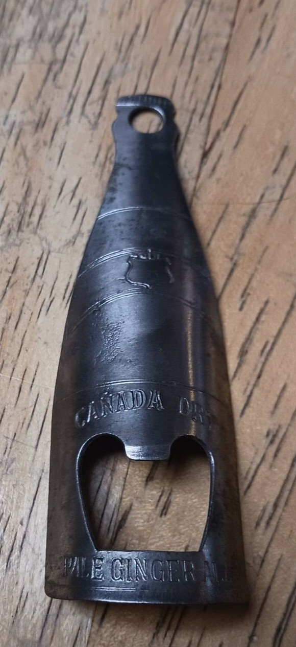 VTG CANADA DRY Bottle Opener, Pale GInger Ale, BOTTLE SHAPED, Rare