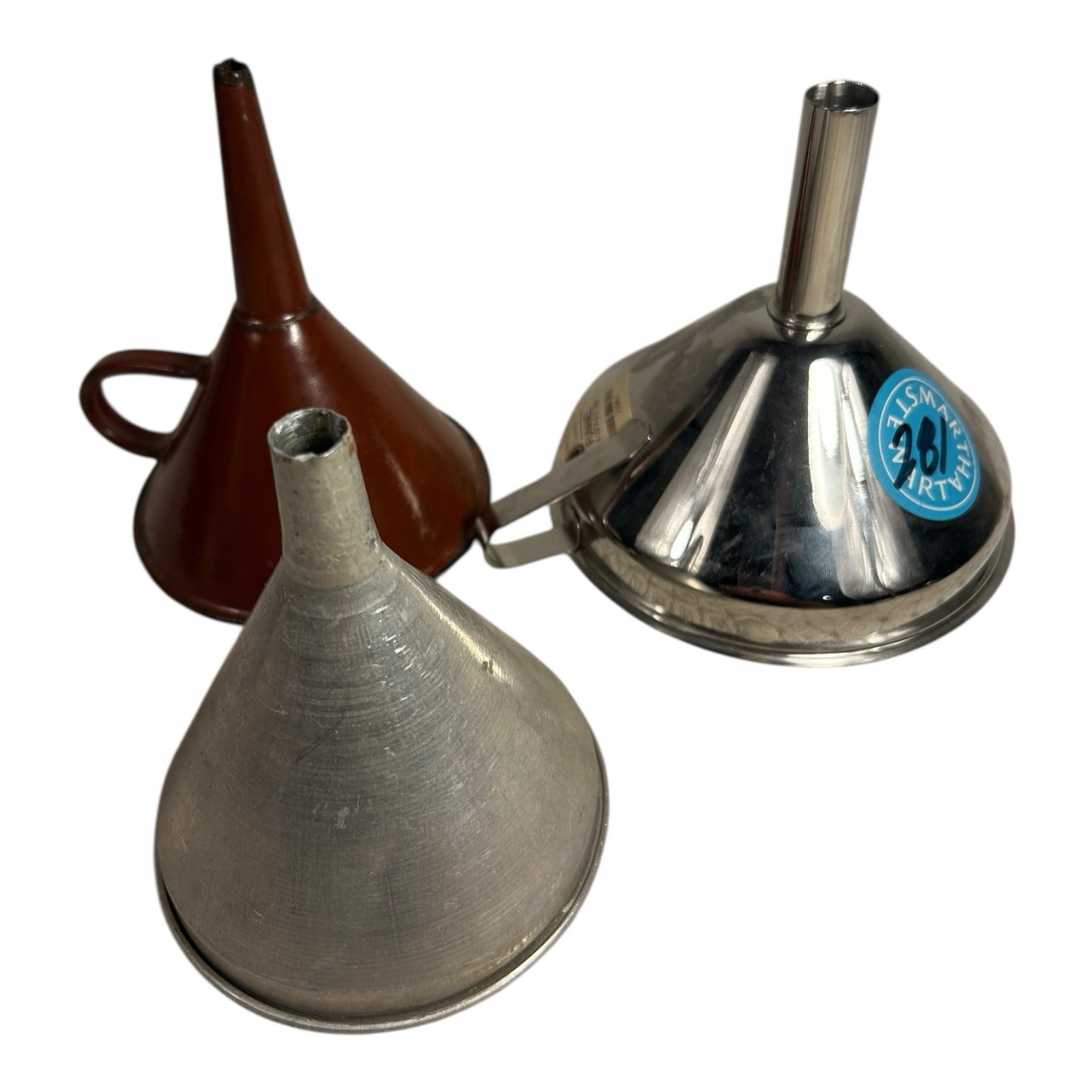 Vintage Set of 3 Kitchen Funnels Owned by Martha Stewart at Turkey Hill Kitchen Vintage Set of 3 Kitchen Funnels Owned by Martha Stewart at Turkey Hill Kitchen