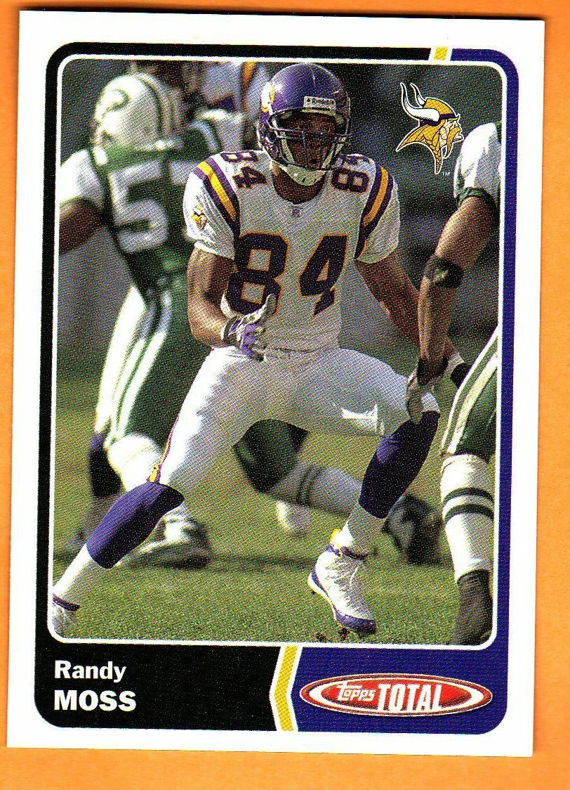 RANDY MOSS(MINNESOTA VIKINGS)2003-TOPPS TOTAL/FOOTBALL CARD RANDY MOSS(MINNESOTA VIKINGS)2003-TOPPS TOTAL/FOOTBALL CARD