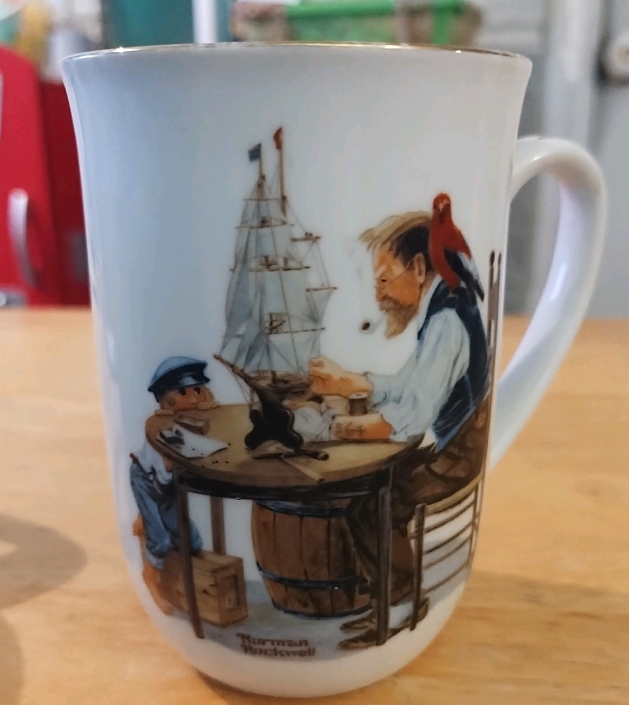 Vintage 1982 Norman Rockwell Museum Mug \