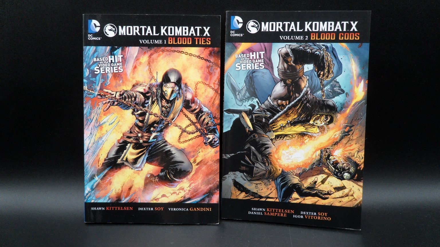 Mortal Kombat X Vol 1-2 Shawn Kittelsen DC Comics Blood Ties Blood Gods Lot 2