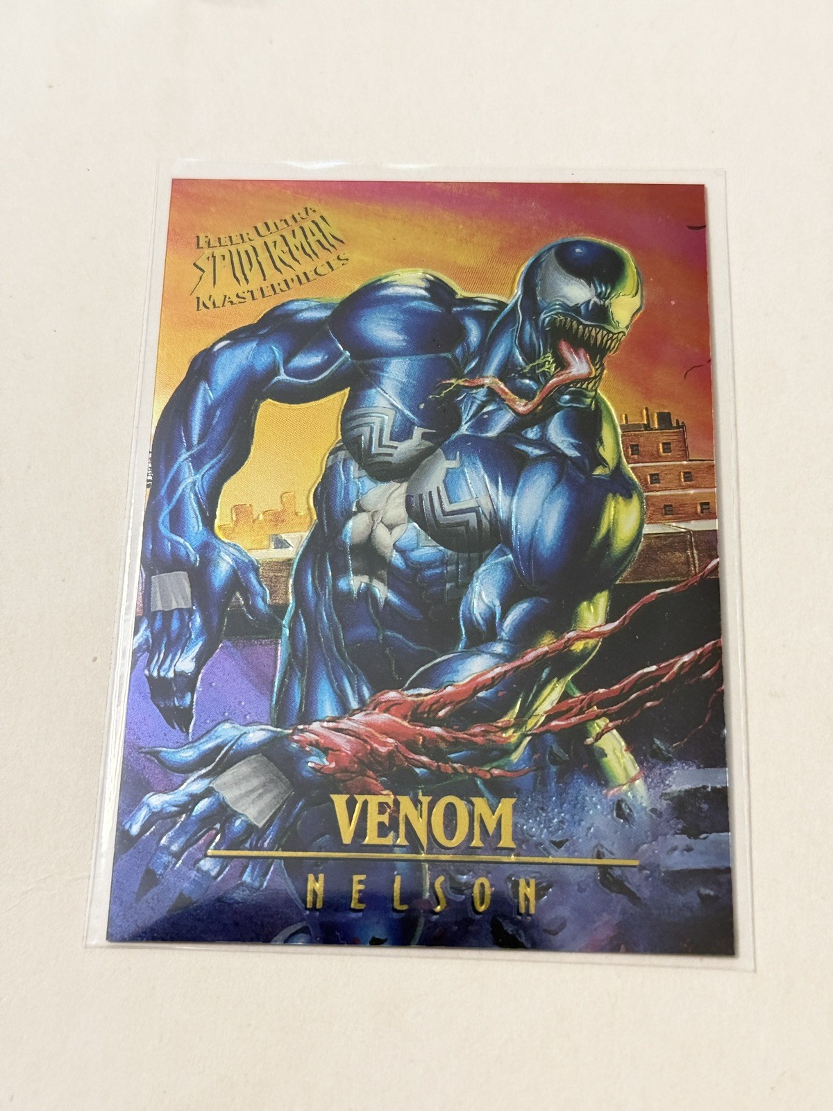 Fleer Ultra Spider-Man Masterpieces - 1995 - Venom 7/9 - Nelson Fleer Ultra Spider-Man Masterpieces - 1995 - Venom 7/9 - Nelson
