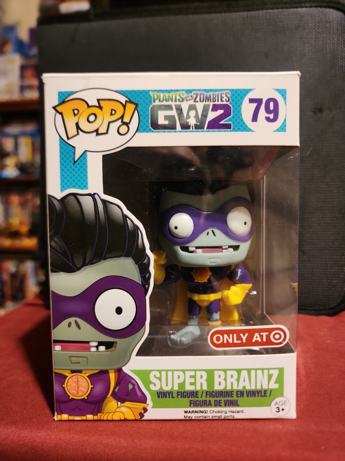 New Retired Funko Pop Games Plants Vs Zombies Super Brainz #79 Rare Vaulted Exc