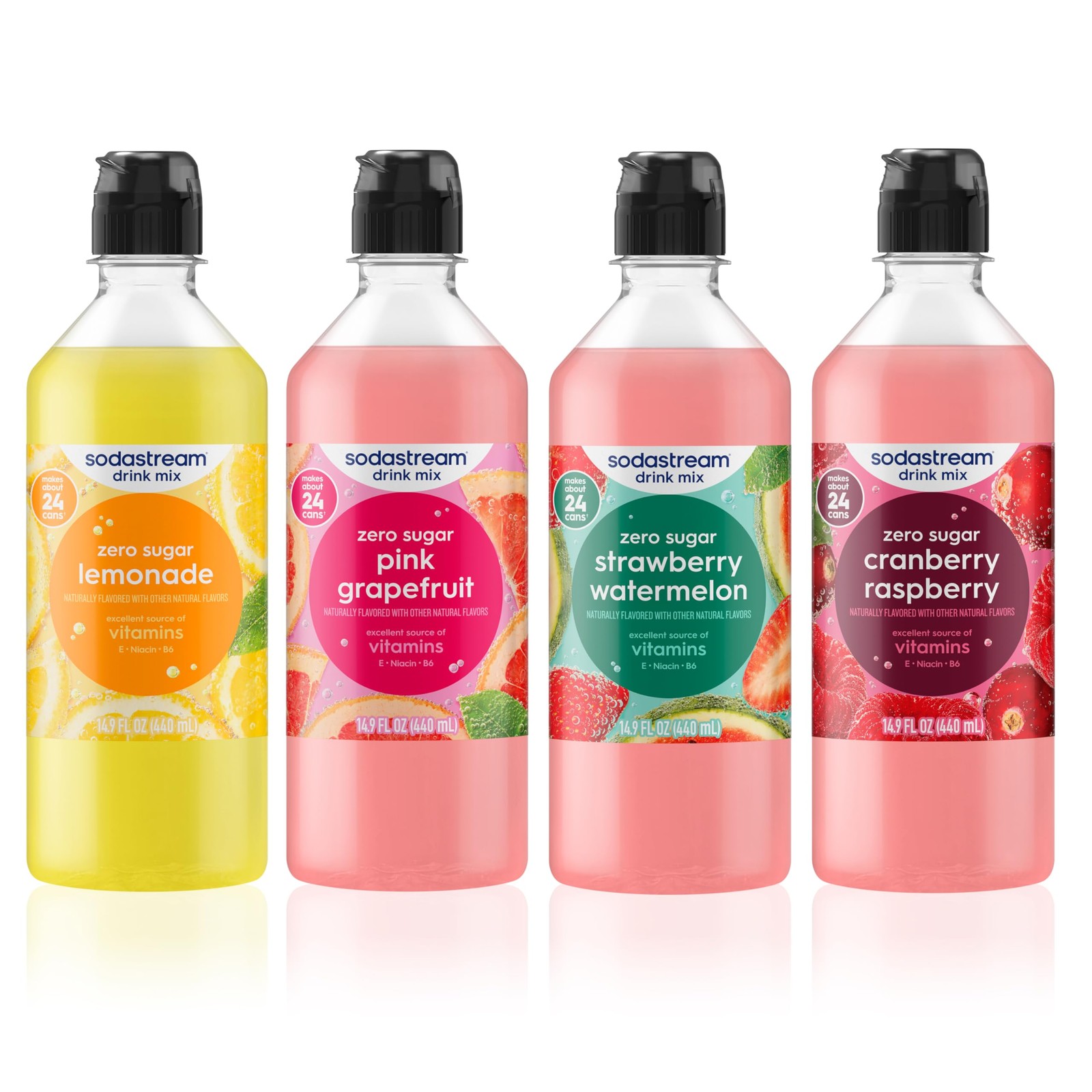 SodaStream Zero Original Variety 14.9 FL Oz (Pack of 4), 440ml Orig Ecomm VP