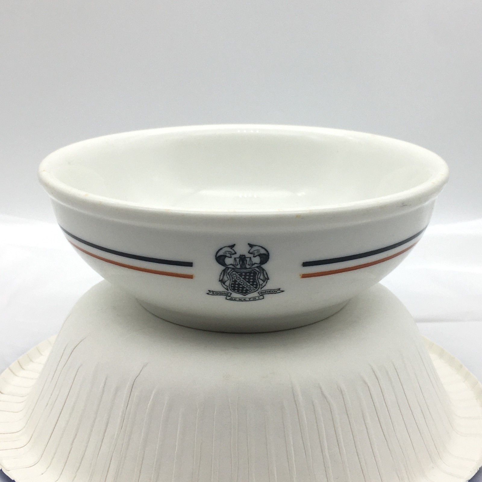 Theta Kappa Phi O.P. Co. Syracuse China Bowl Vintage July 1929 Restaurant Ware