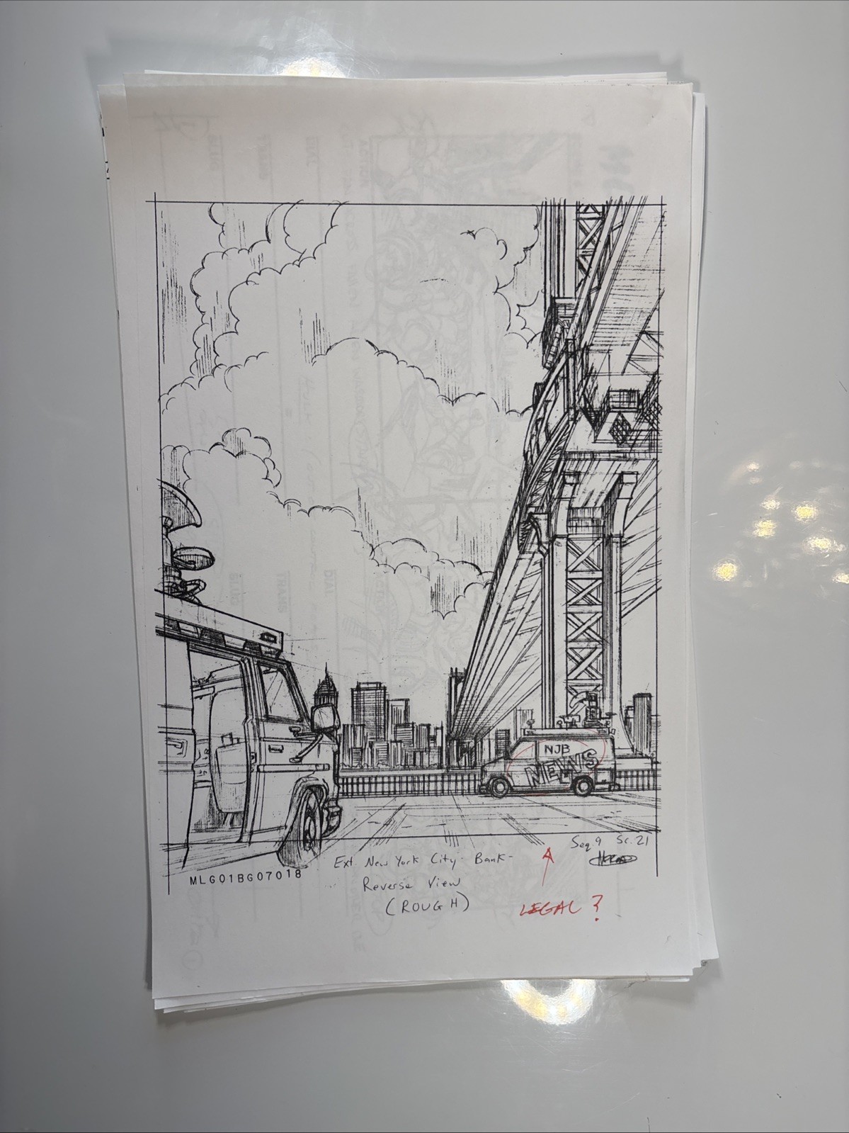 ULTIMATE AVENGERS Production Art Handwritten Notes Storyboards AA1 UA4
