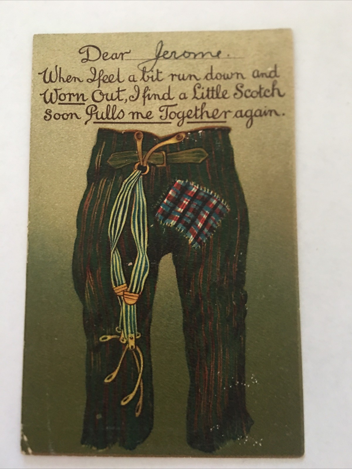 Dear Jerome … 1910 Antique Postcard