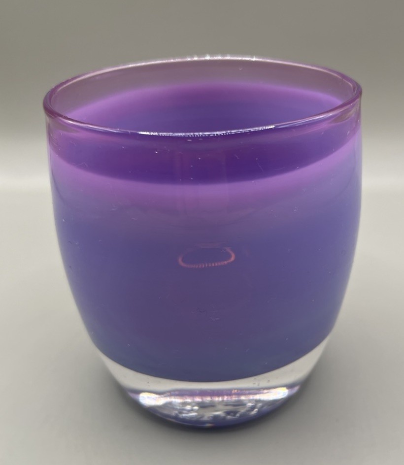 Lavender Purple Hyacinth Glassy Baby Glass Candle Votive Holder Lavender Purple Hyacinth Glassy Baby Glass Candle Votive Holder