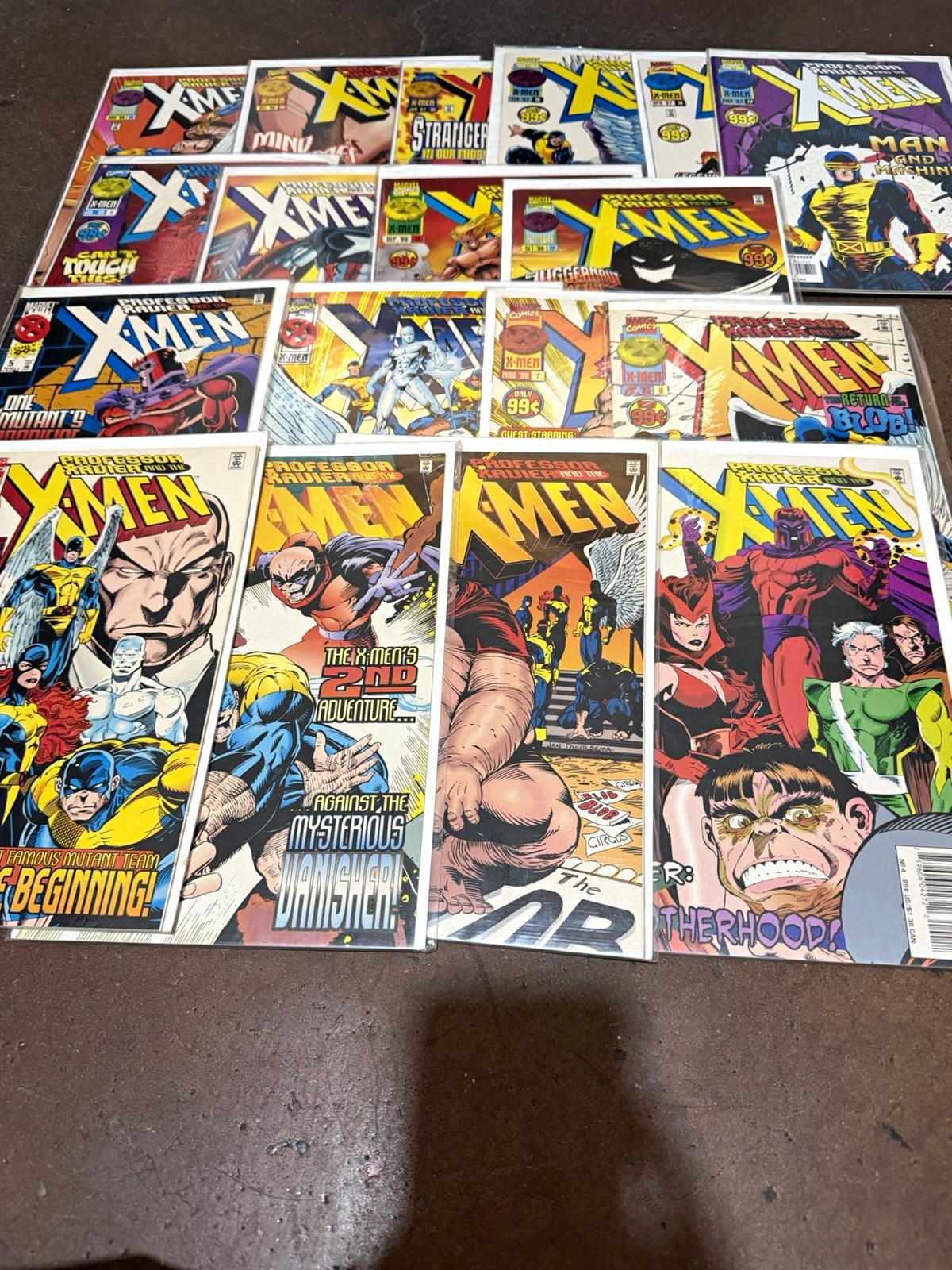 Marvel X-Men Professor Xavier and the X-Men #1-18.