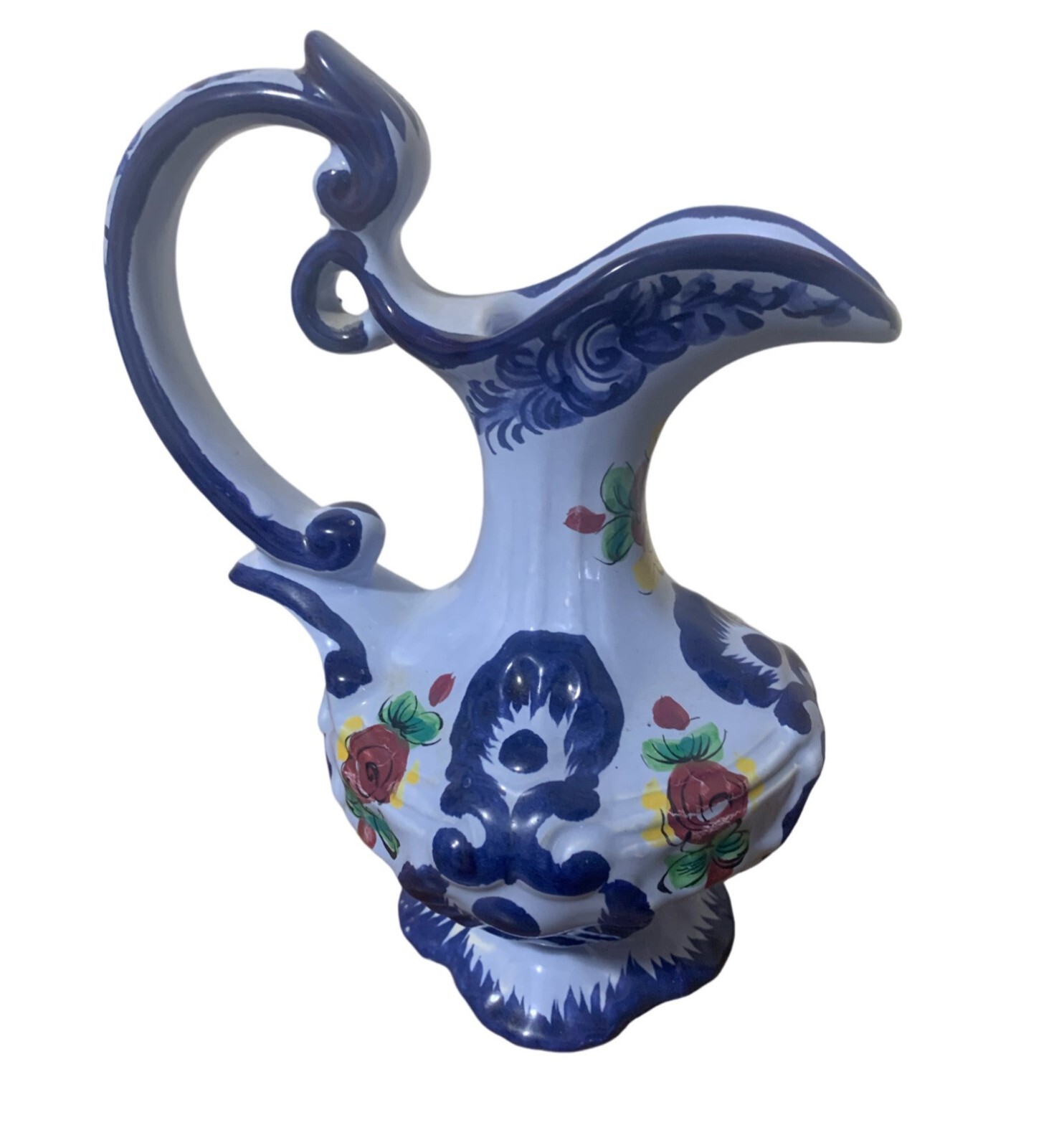 Vintage Vestal Portugal 1036 Hand-Painted Pitcher/Vase