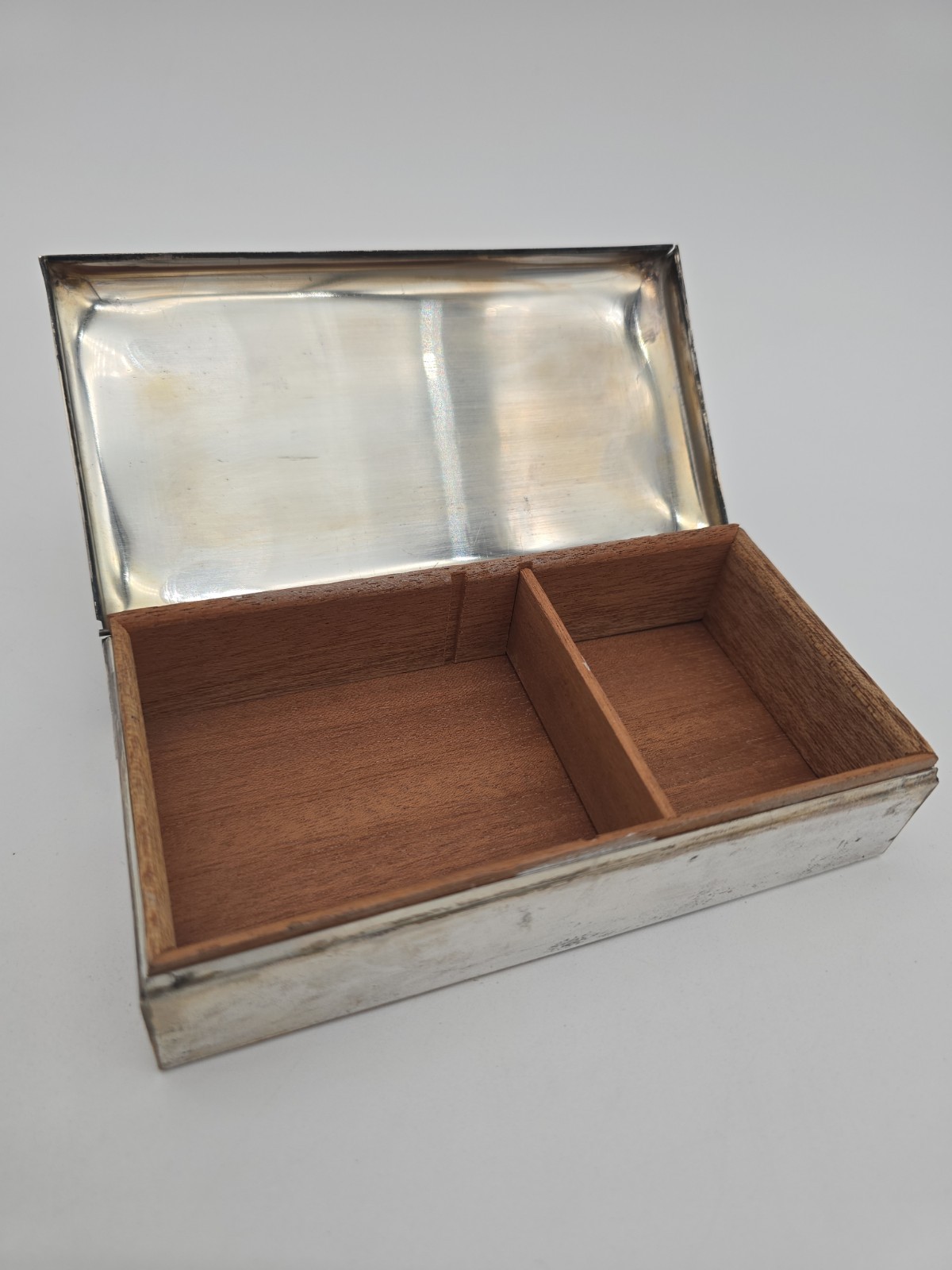 Vintage FB Rogers Silver Co-Plated Box Wood-Lined 0851 Made In Sweden