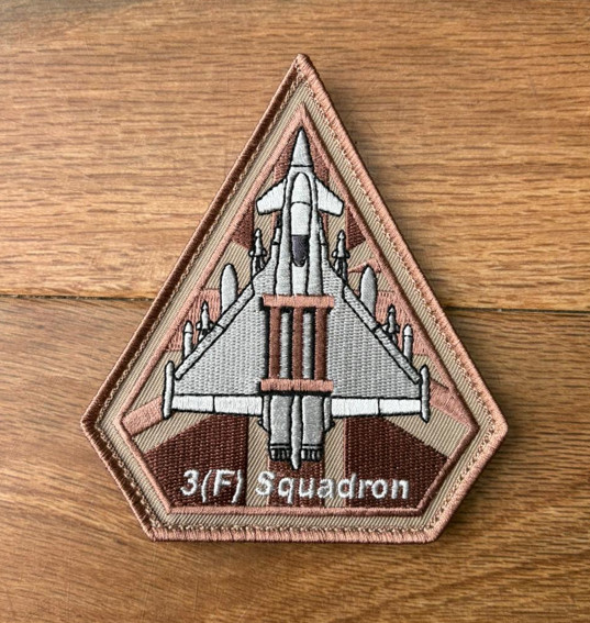 ROYAL AR FORCE 3(F) SQUADRON DESERT TYPHOON PATCH ROYAL AR FORCE 3(F) SQUADRON DESERT TYPHOON PATCH