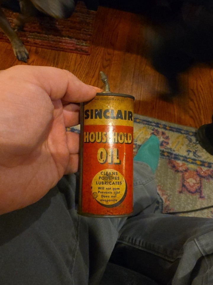 Vintage Antique Sinclair Household Oil 4oz 