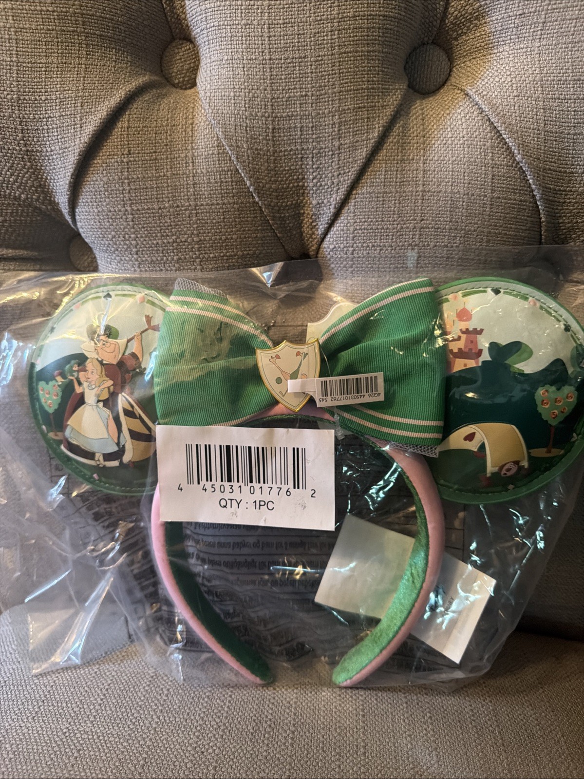 BNWT Disney Alice in Wonderland 75th Anniversary Minnie Mouse Headband Ears