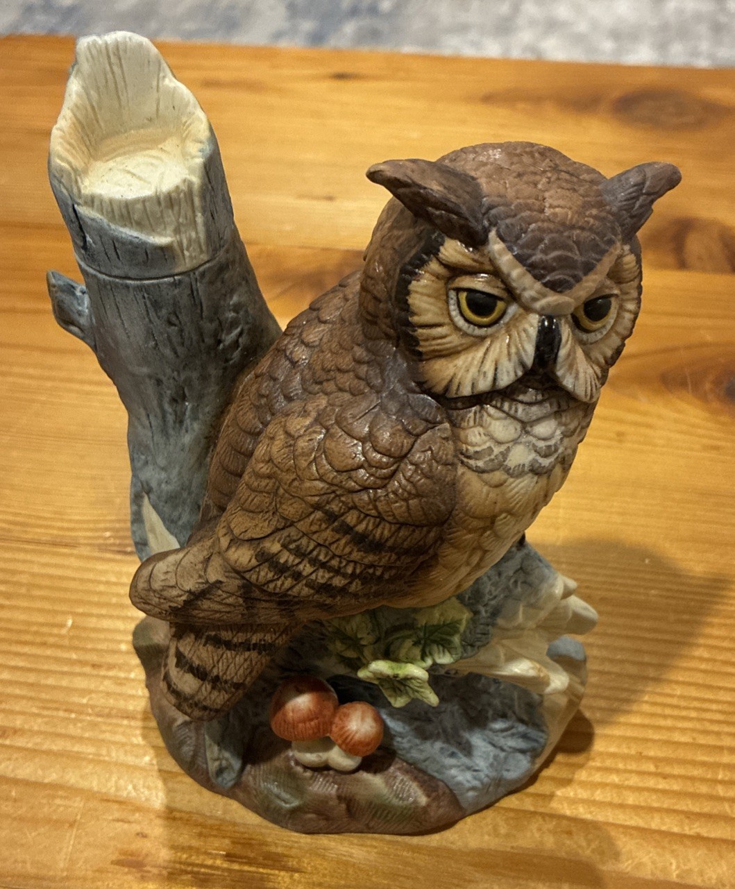 Vintage Ezra Brooks 1982 Owl No. 2 Mini Whiskey Decanter - With Foam