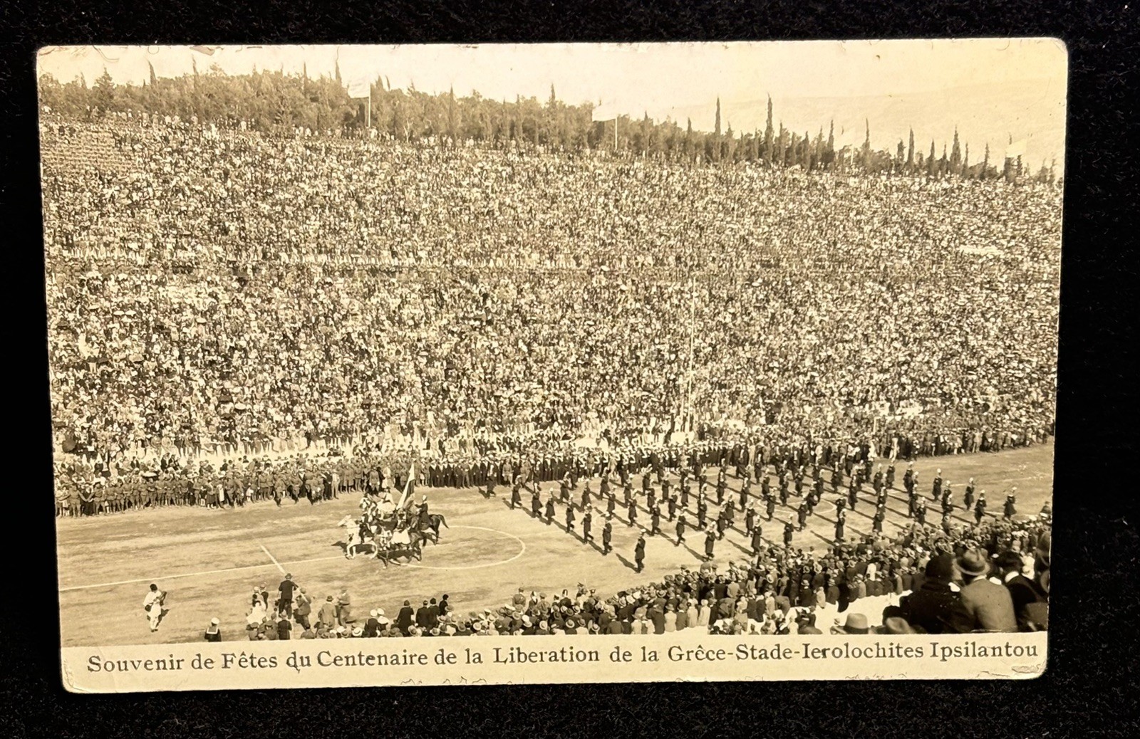 Greek Postcard- Celebrations for the Centennial of the Liberation Stadium Photo
