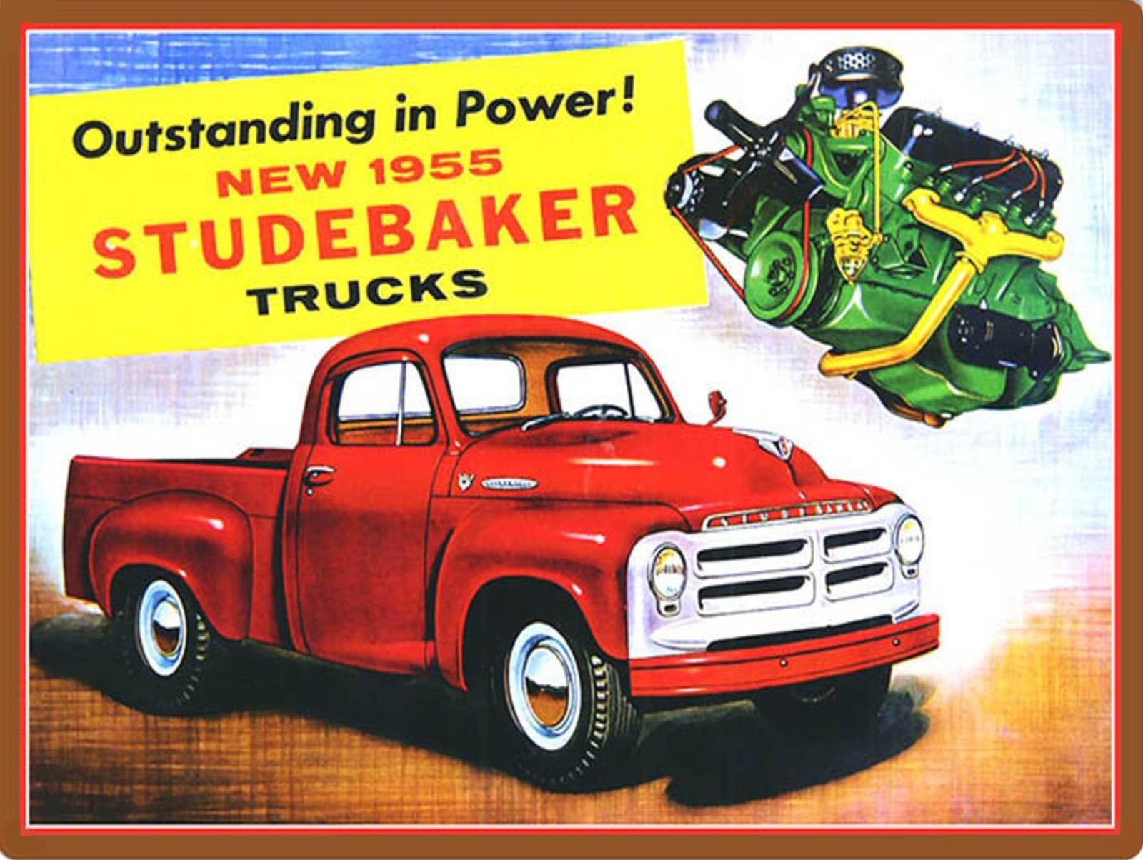 1955 Studebaker Trucks Sign 9
