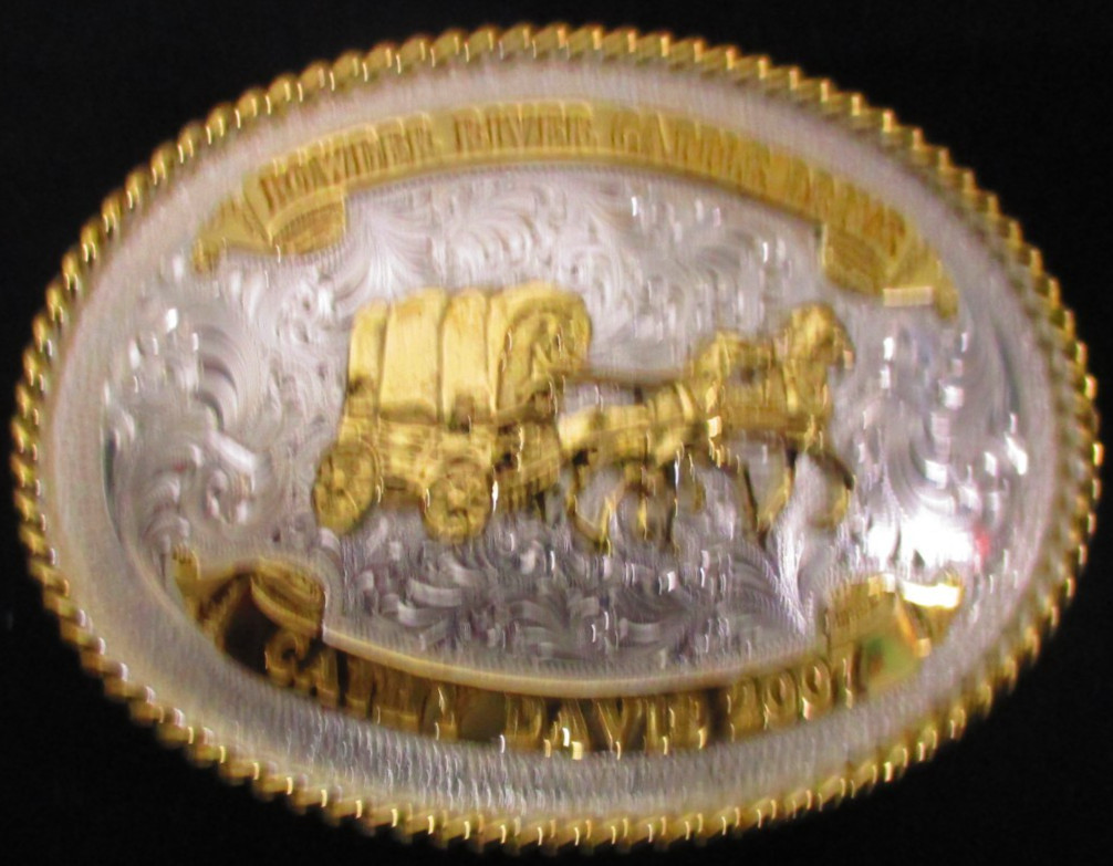 Montana Silversmiths Powder River Cattle Drive Belt Buckle – Cathy Davis 2007
