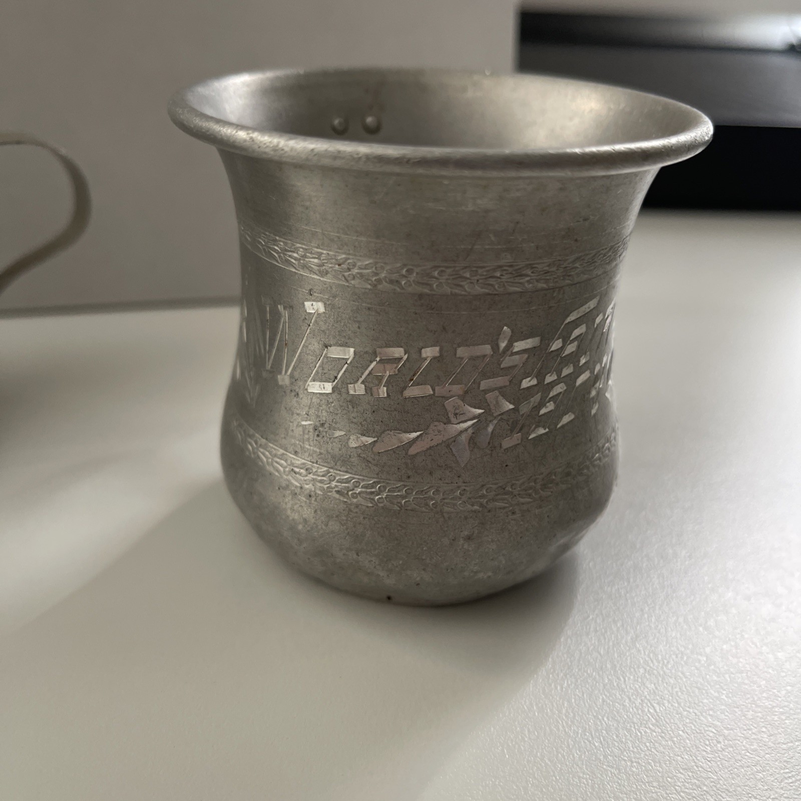 1904 Worlds Fair Aluminum Cup and “Baby” Aluminum Cup